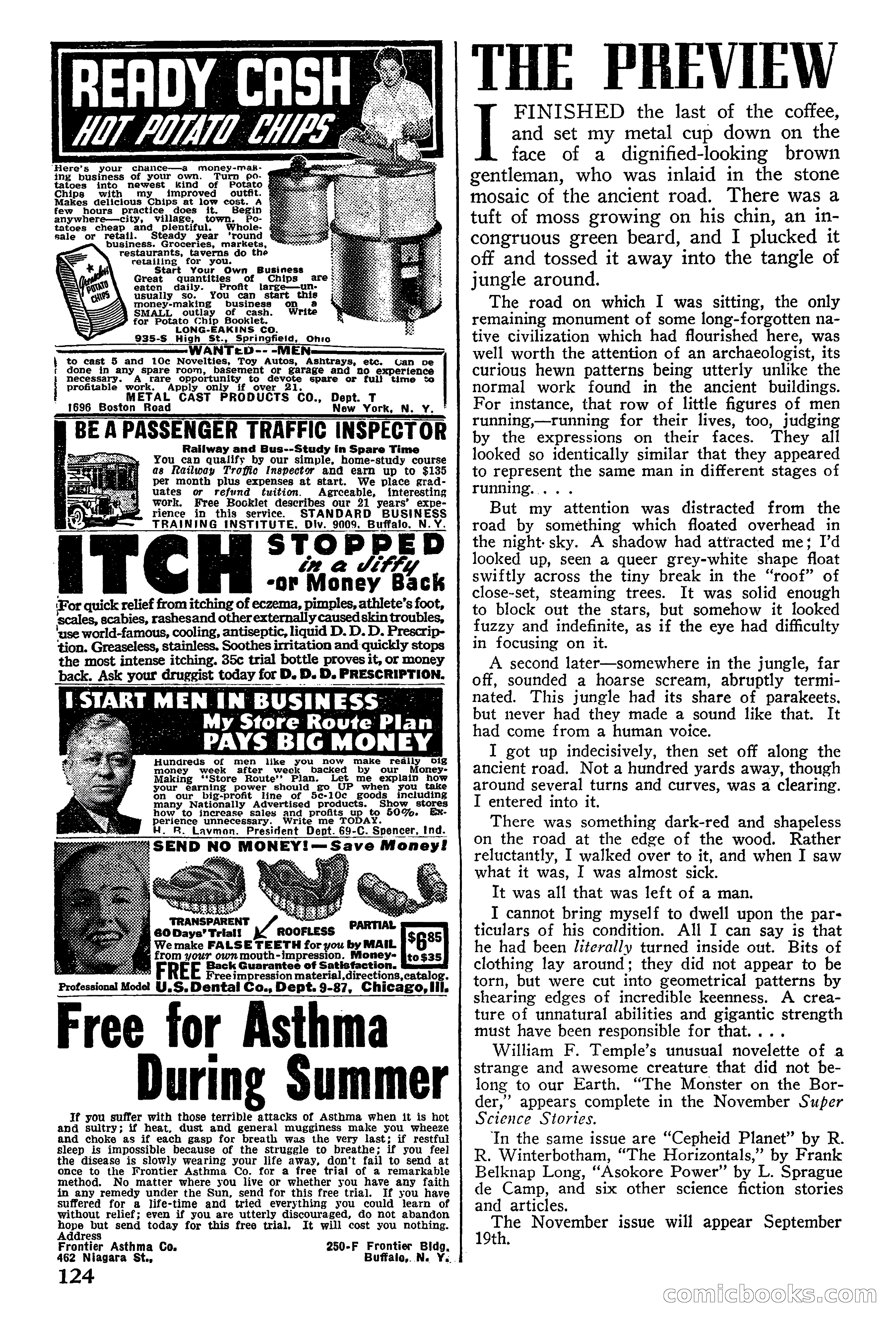Super Science Stories, September 1940 — page 125 of 132