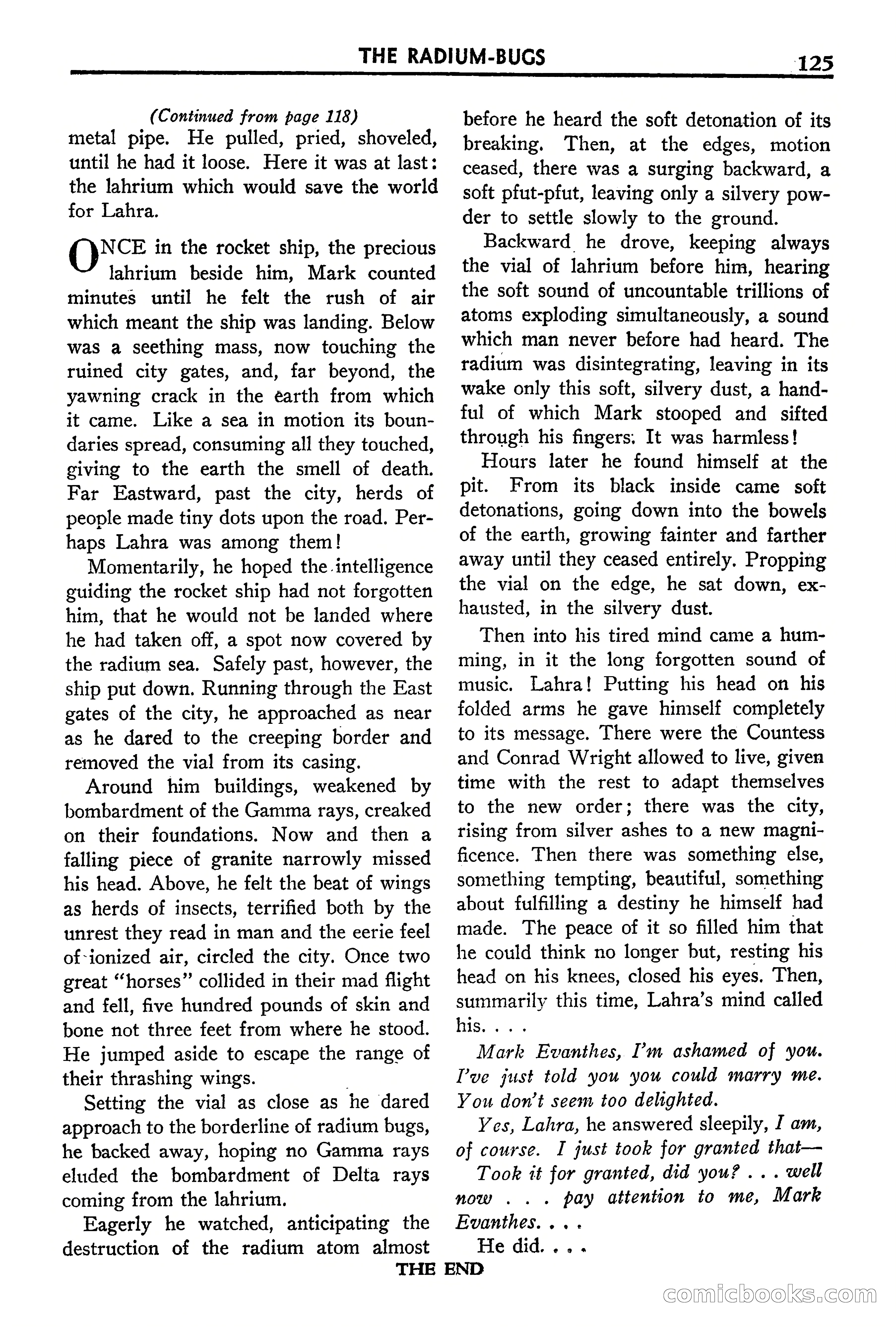 Super Science Stories, September 1940 — page 126 of 132