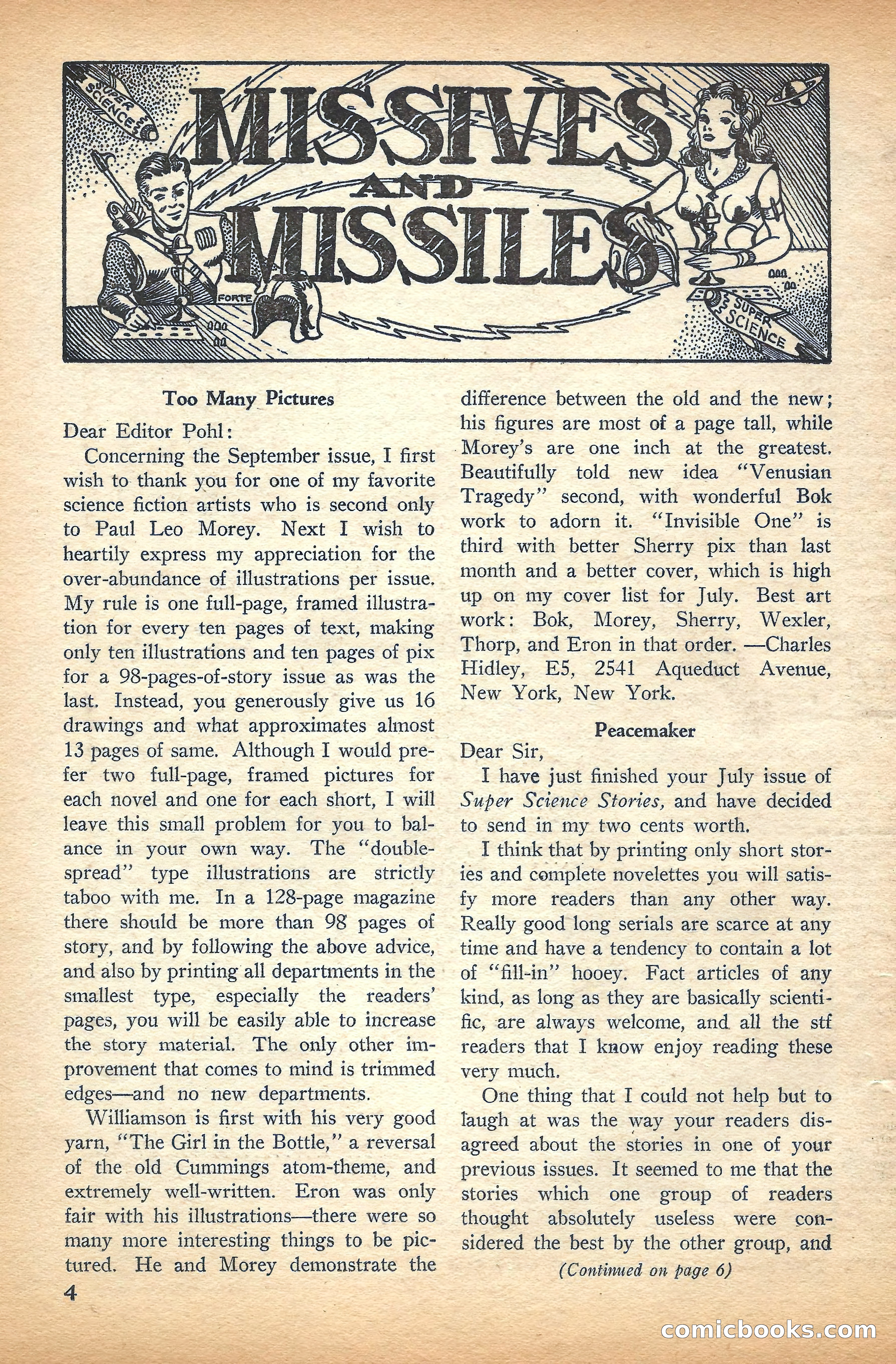 Super Science Stories, November 1940 — page 6 of 132