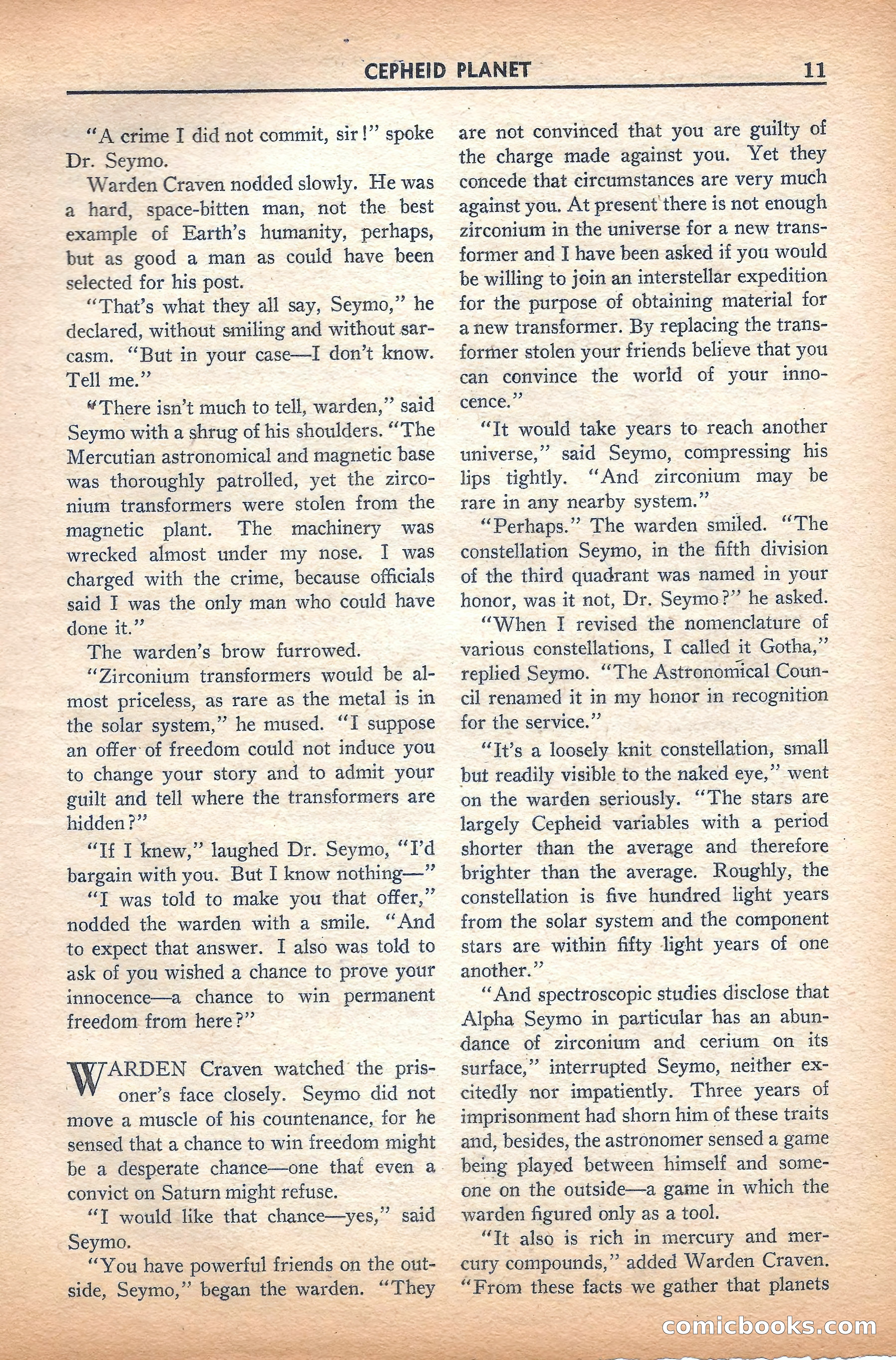 Super Science Stories, November 1940 — page 13 of 132
