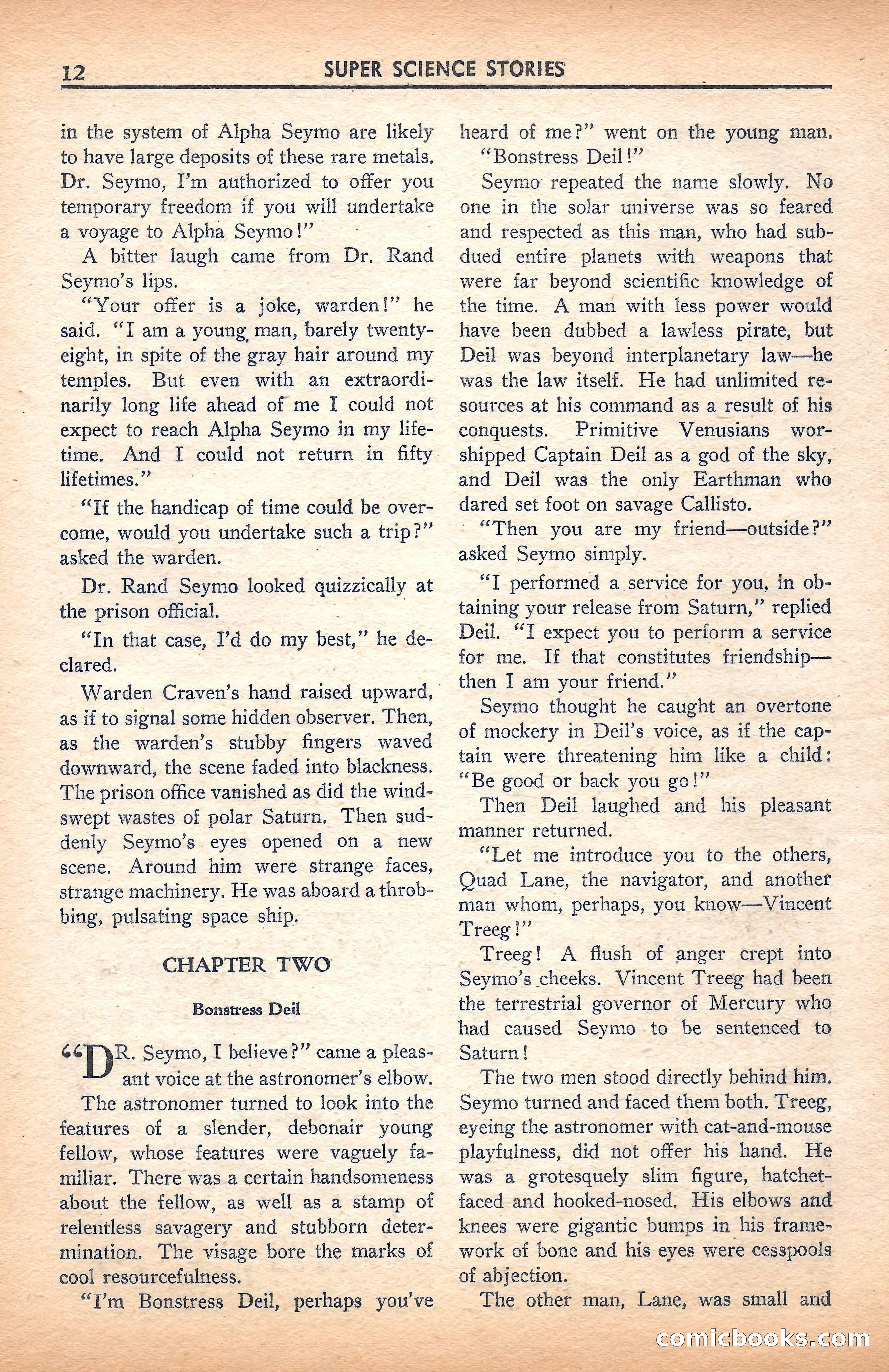 Super Science Stories, November 1940 — page 14 of 132