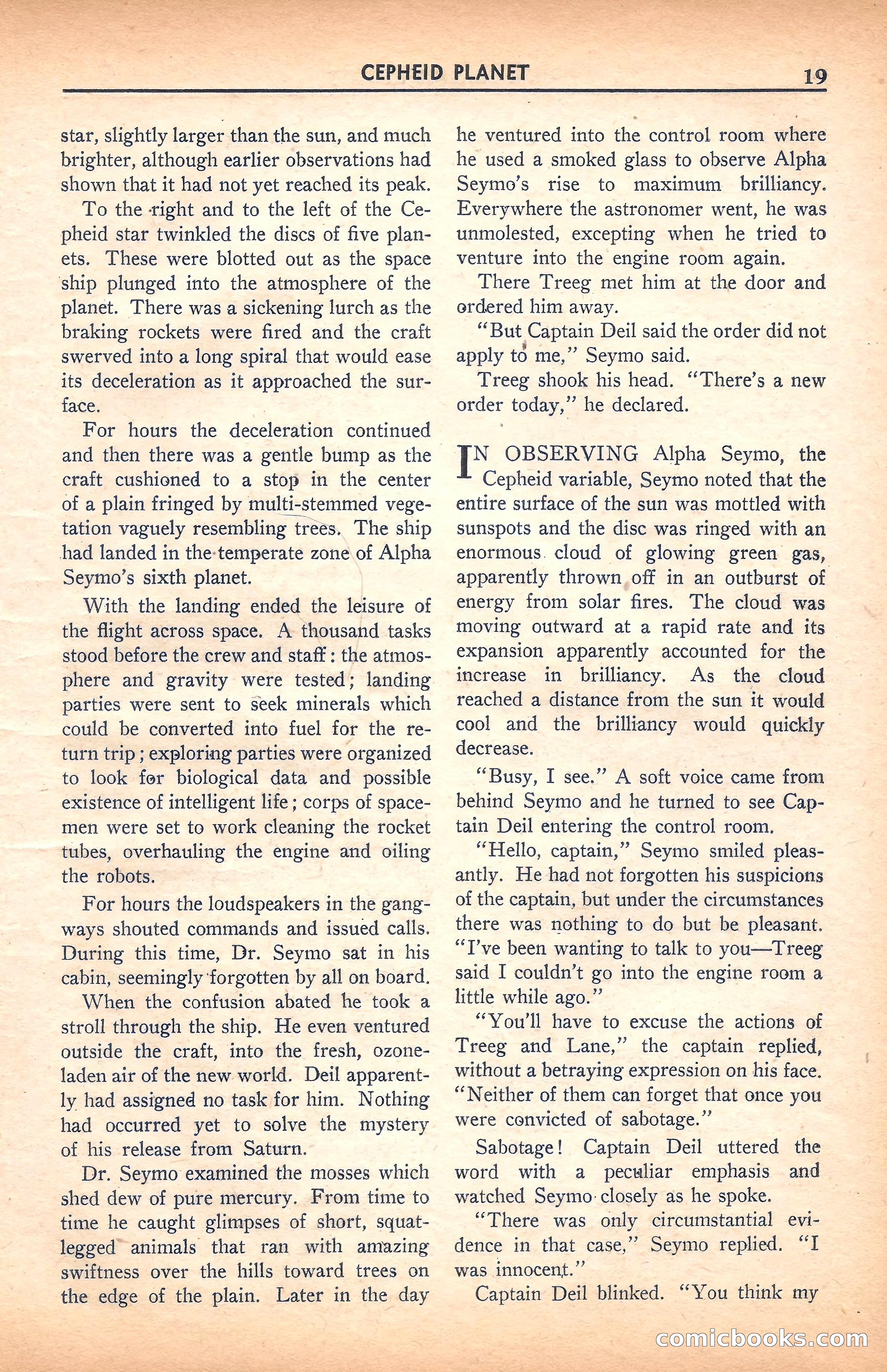Super Science Stories, November 1940 — page 21 of 132