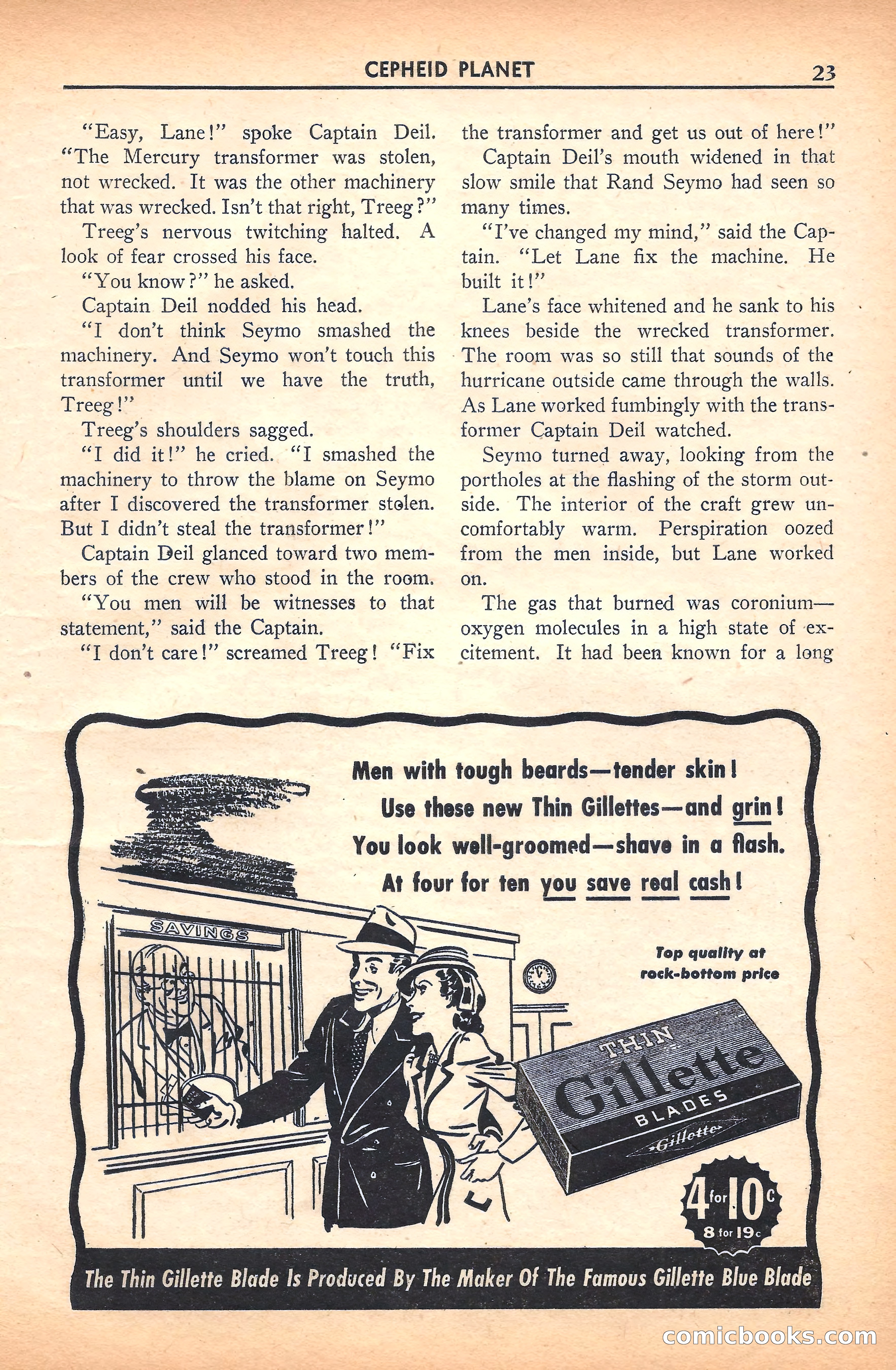 Super Science Stories, November 1940 — page 25 of 132