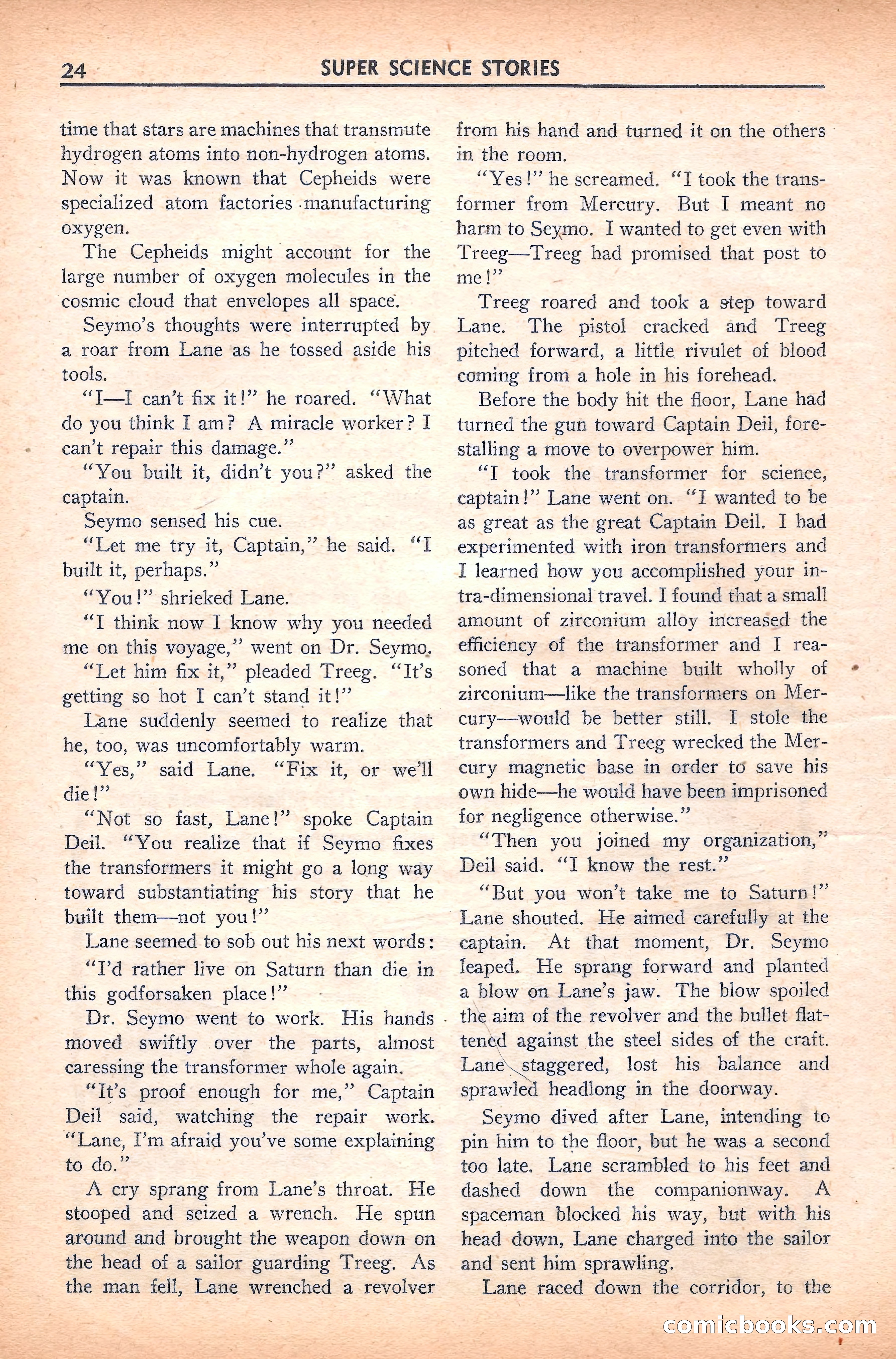 Super Science Stories, November 1940 — page 26 of 132