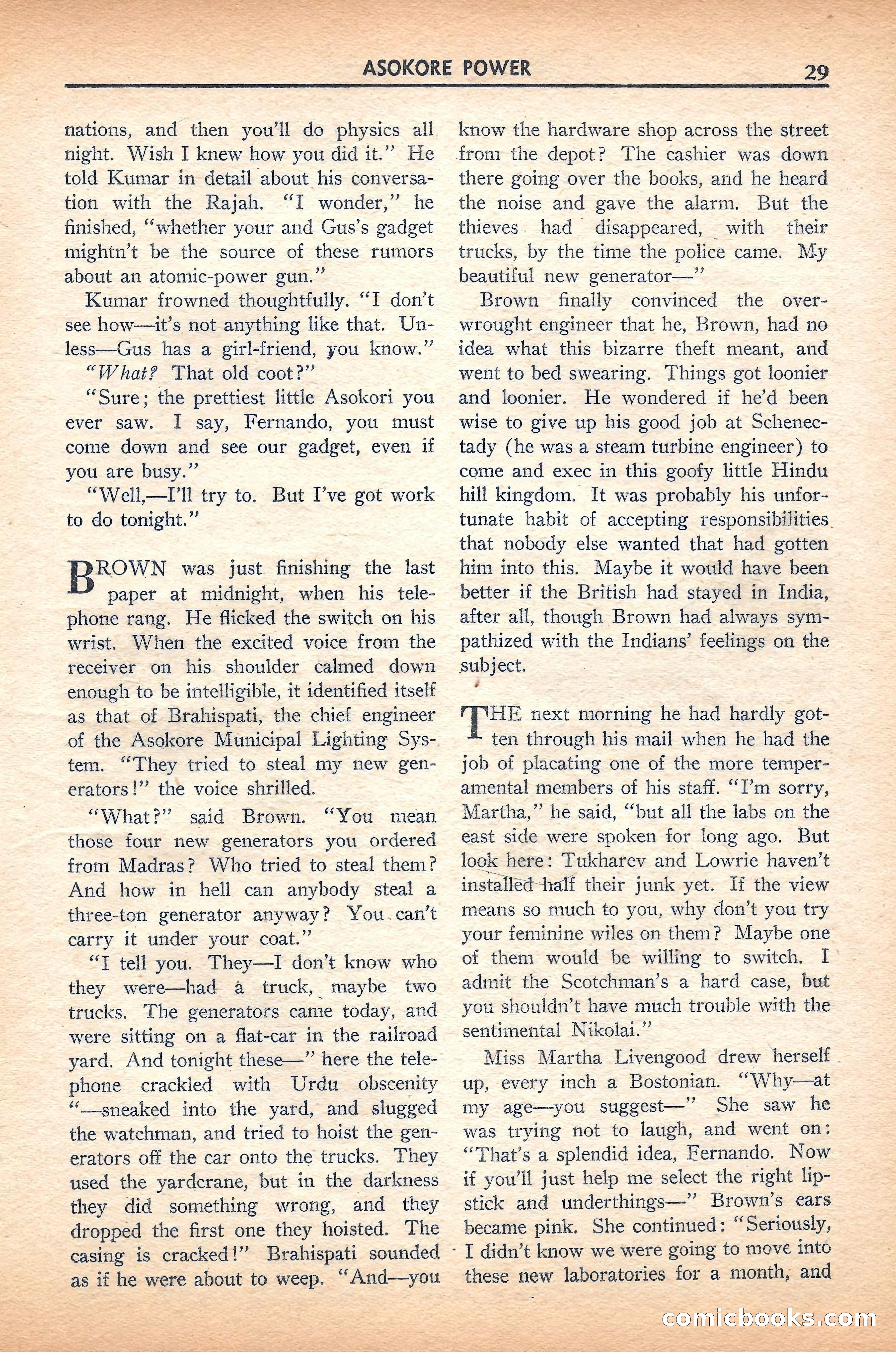Super Science Stories, November 1940 — page 31 of 132