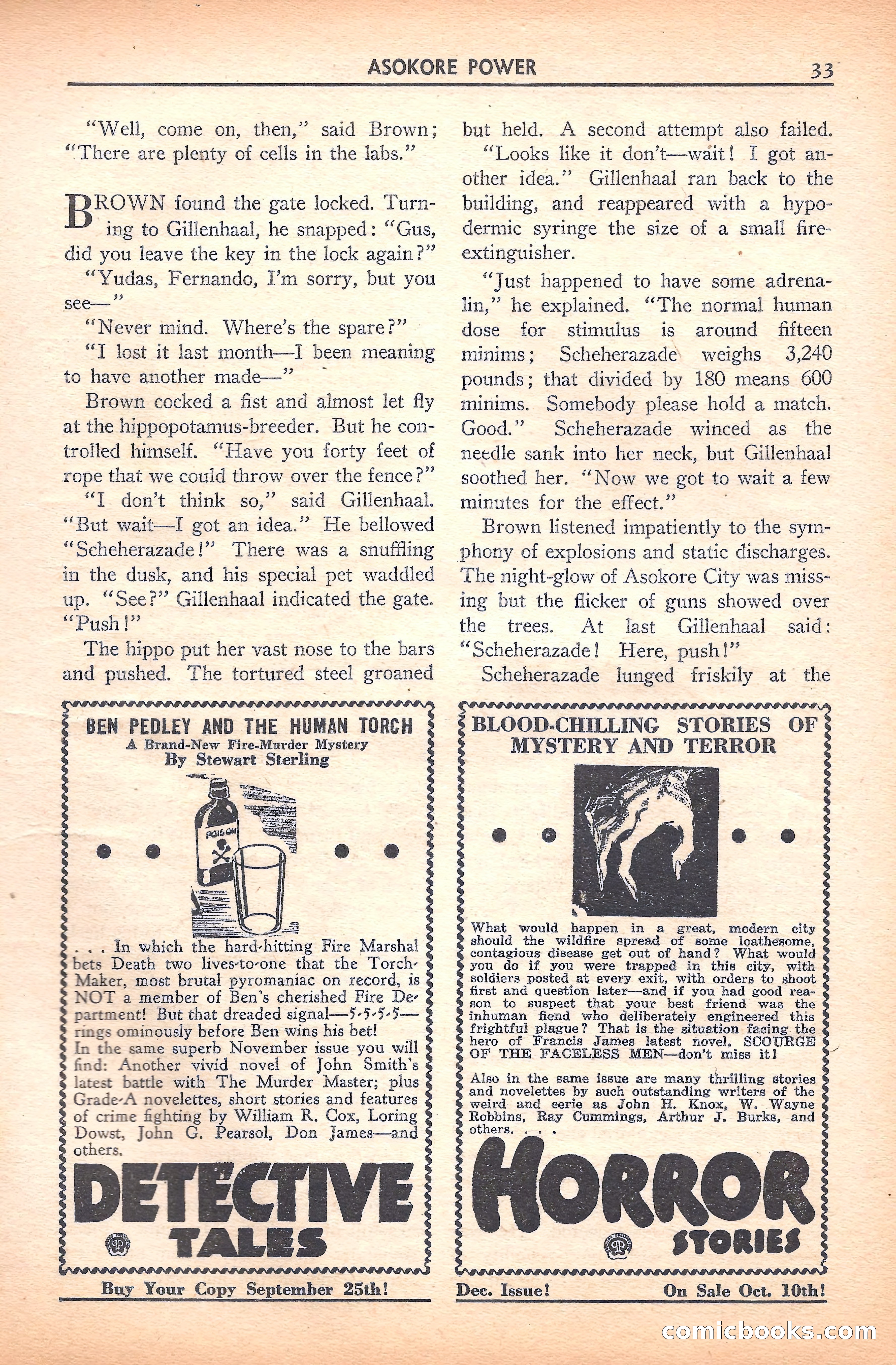 Super Science Stories, November 1940 — page 35 of 132