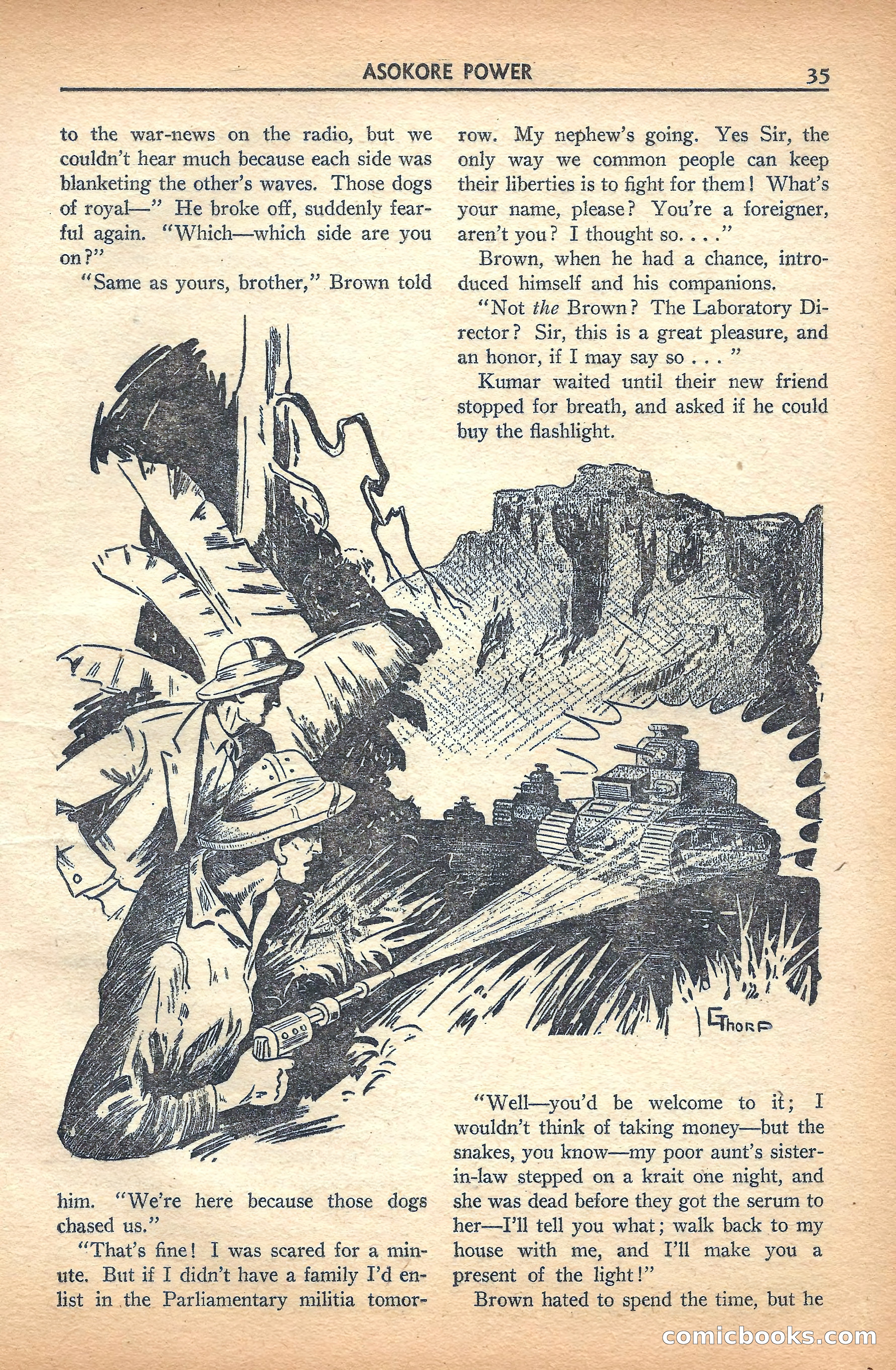 Super Science Stories, November 1940 — page 37 of 132