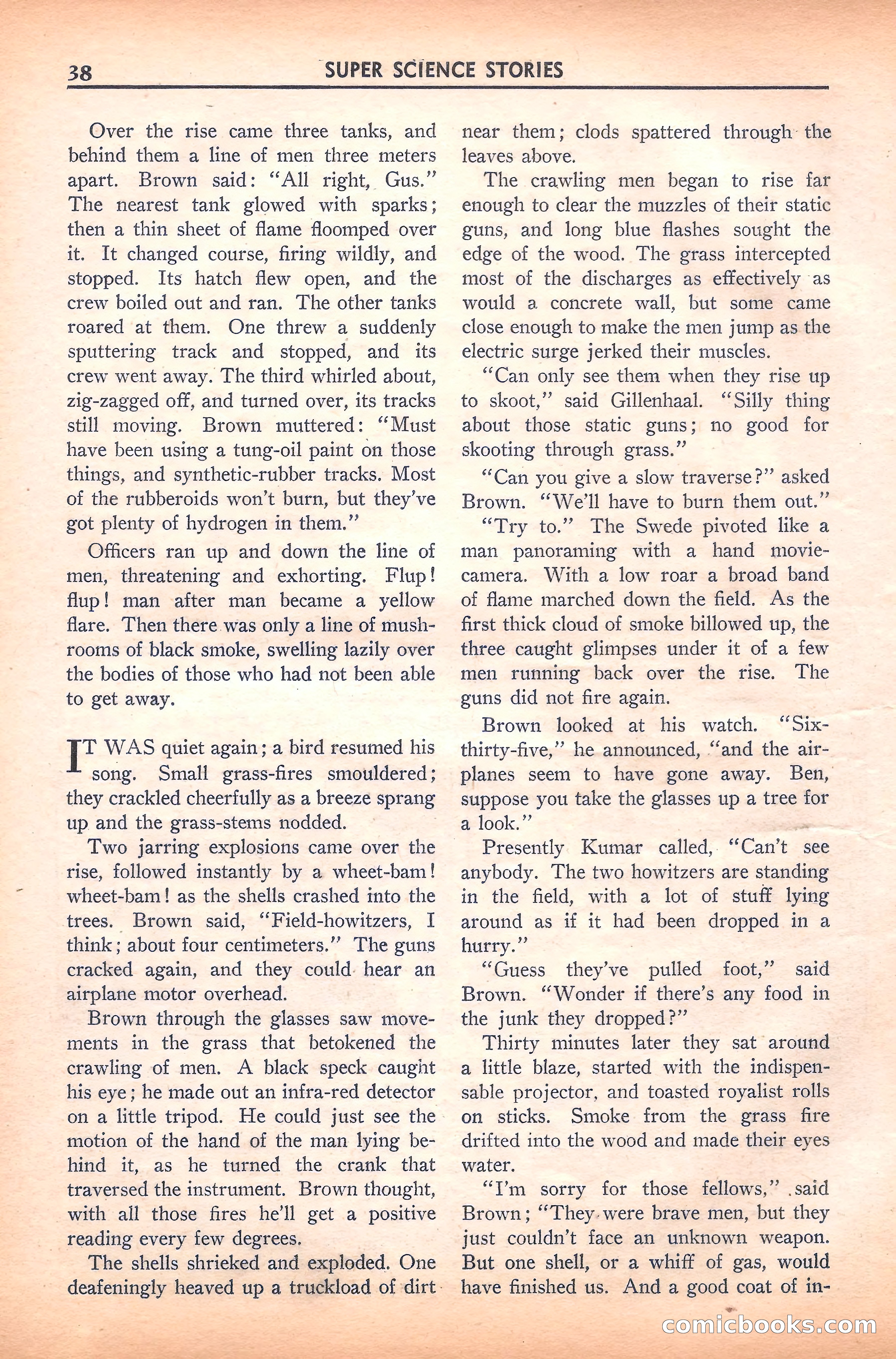 Super Science Stories, November 1940 — page 40 of 132