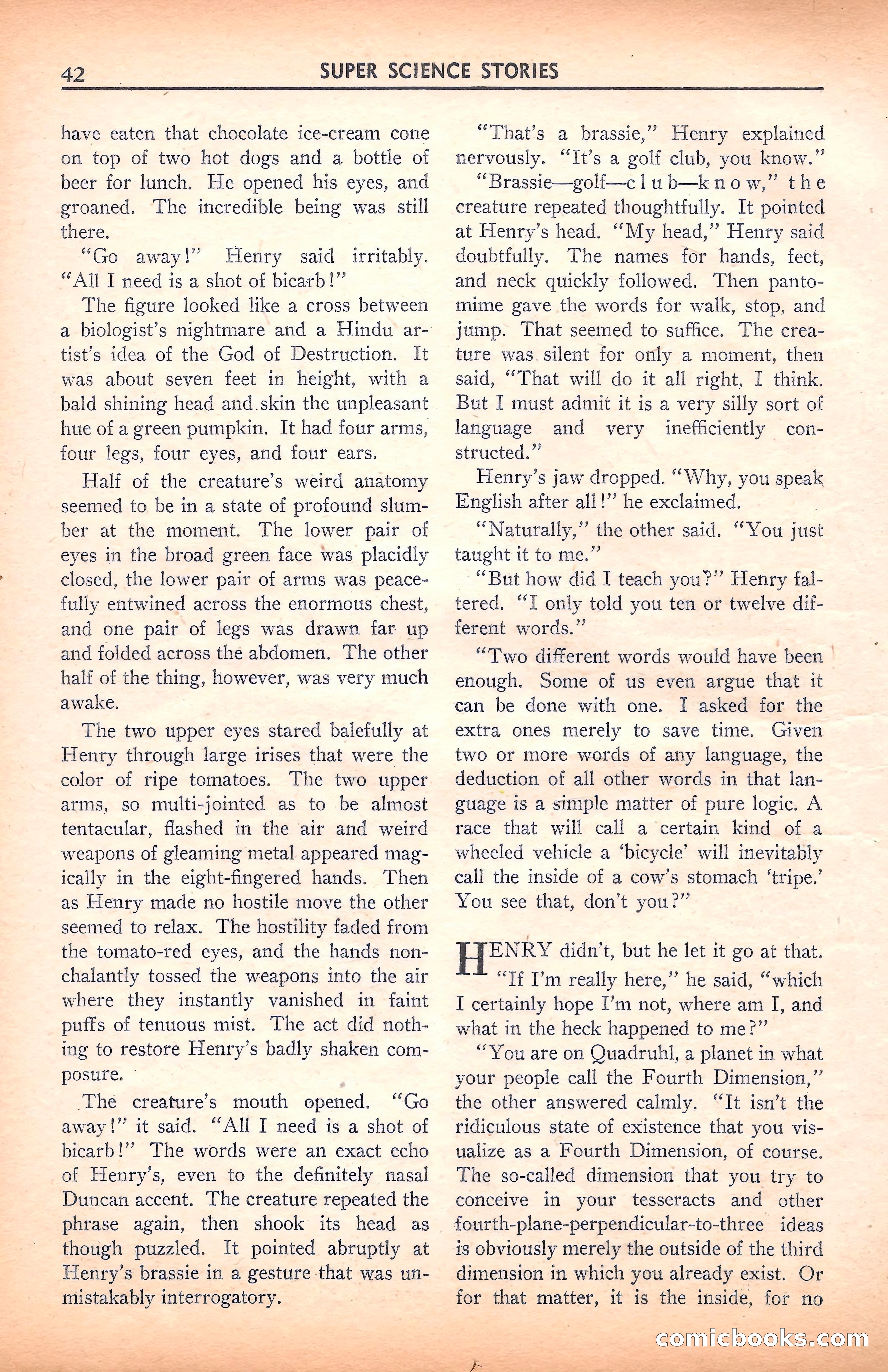 Super Science Stories, November 1940 — page 44 of 132