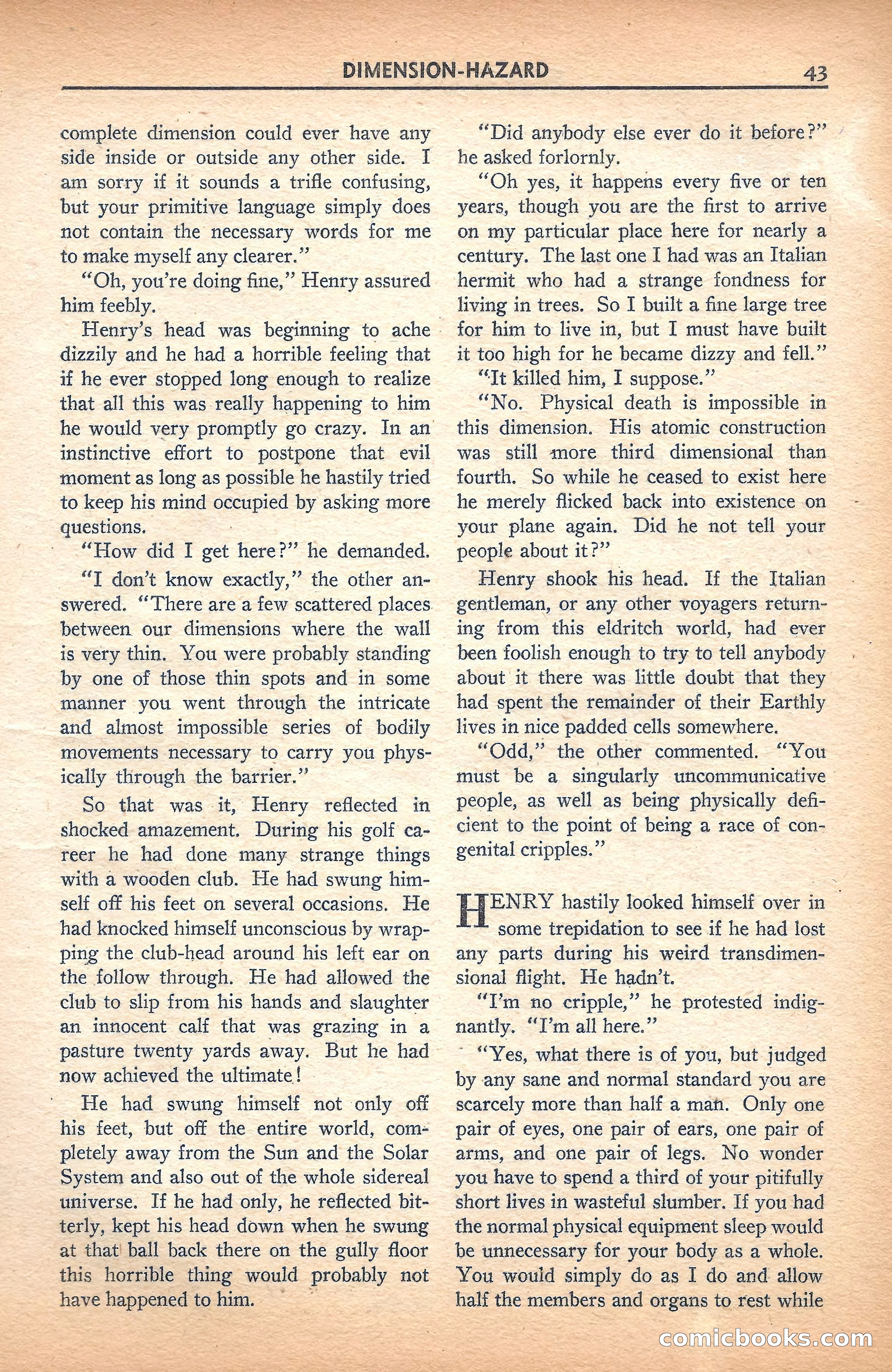 Super Science Stories, November 1940 — page 45 of 132