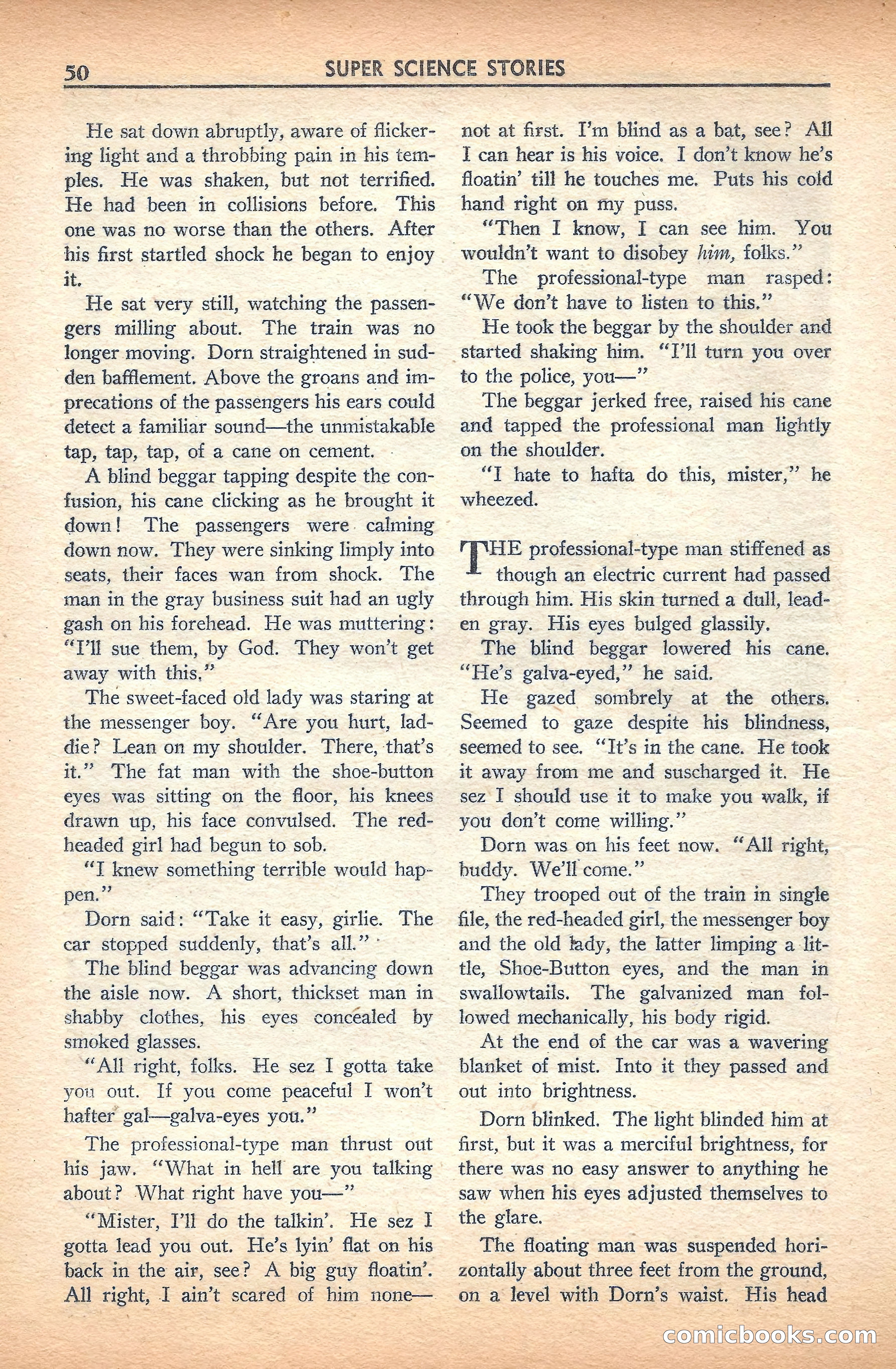 Super Science Stories, November 1940 — page 52 of 132