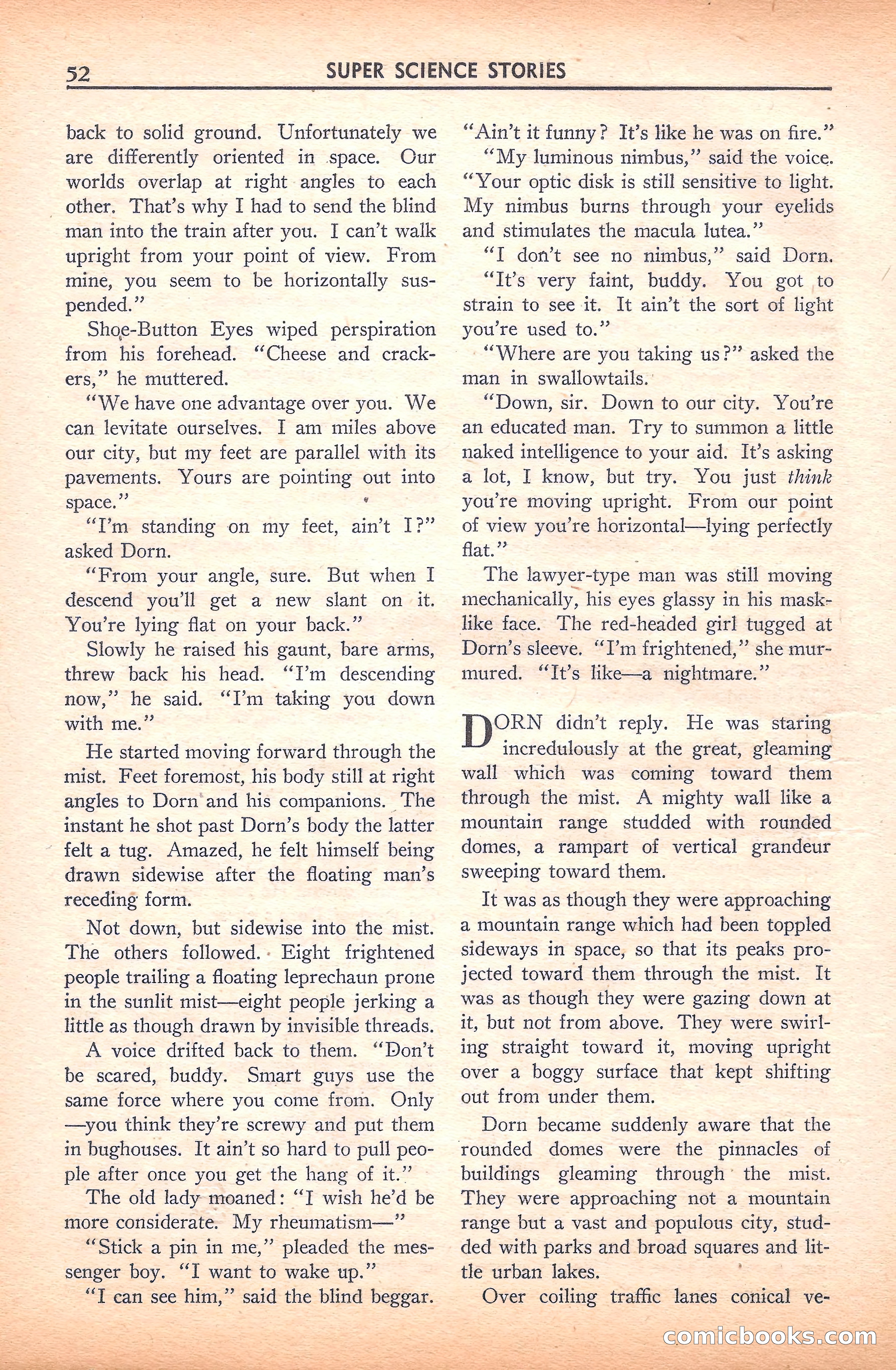 Super Science Stories, November 1940 — page 54 of 132