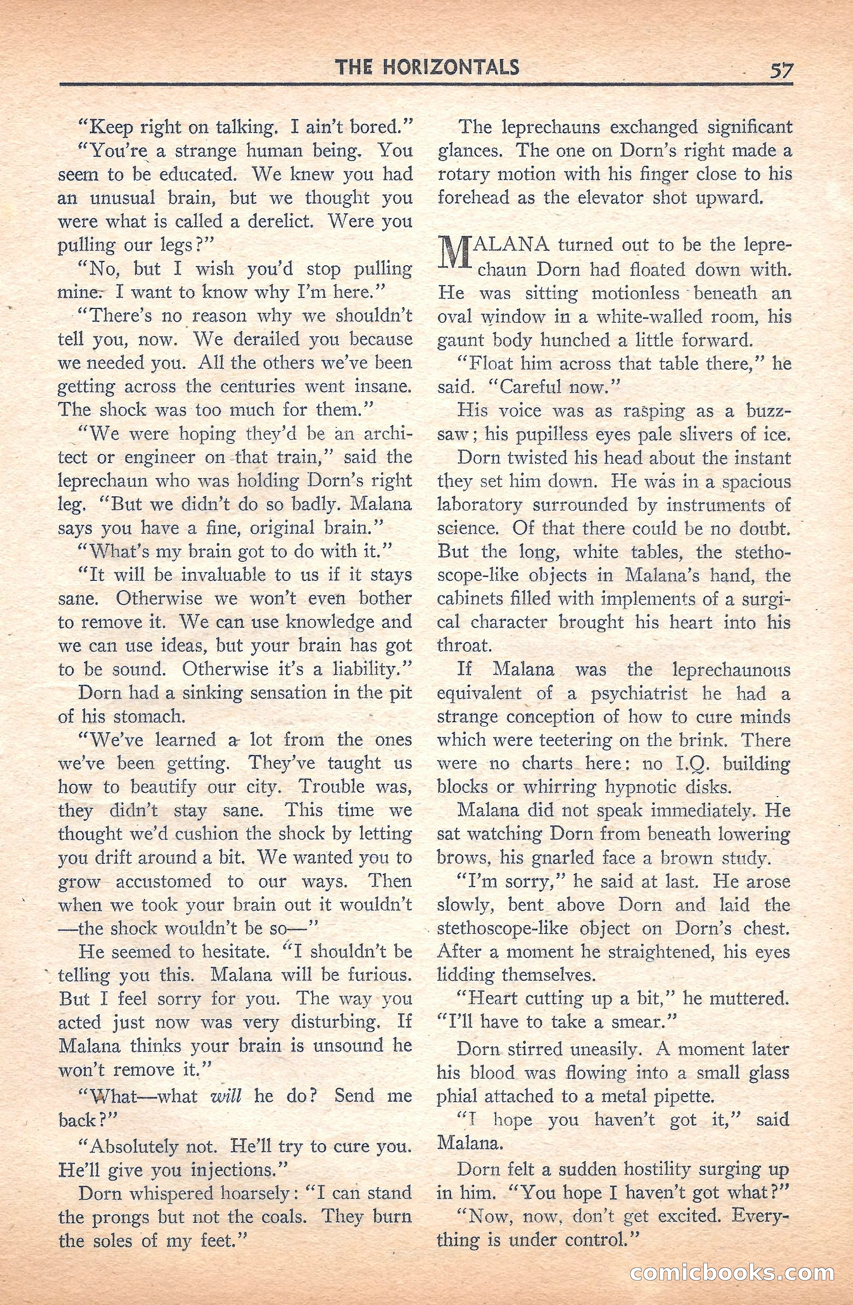 Super Science Stories, November 1940 — page 59 of 132