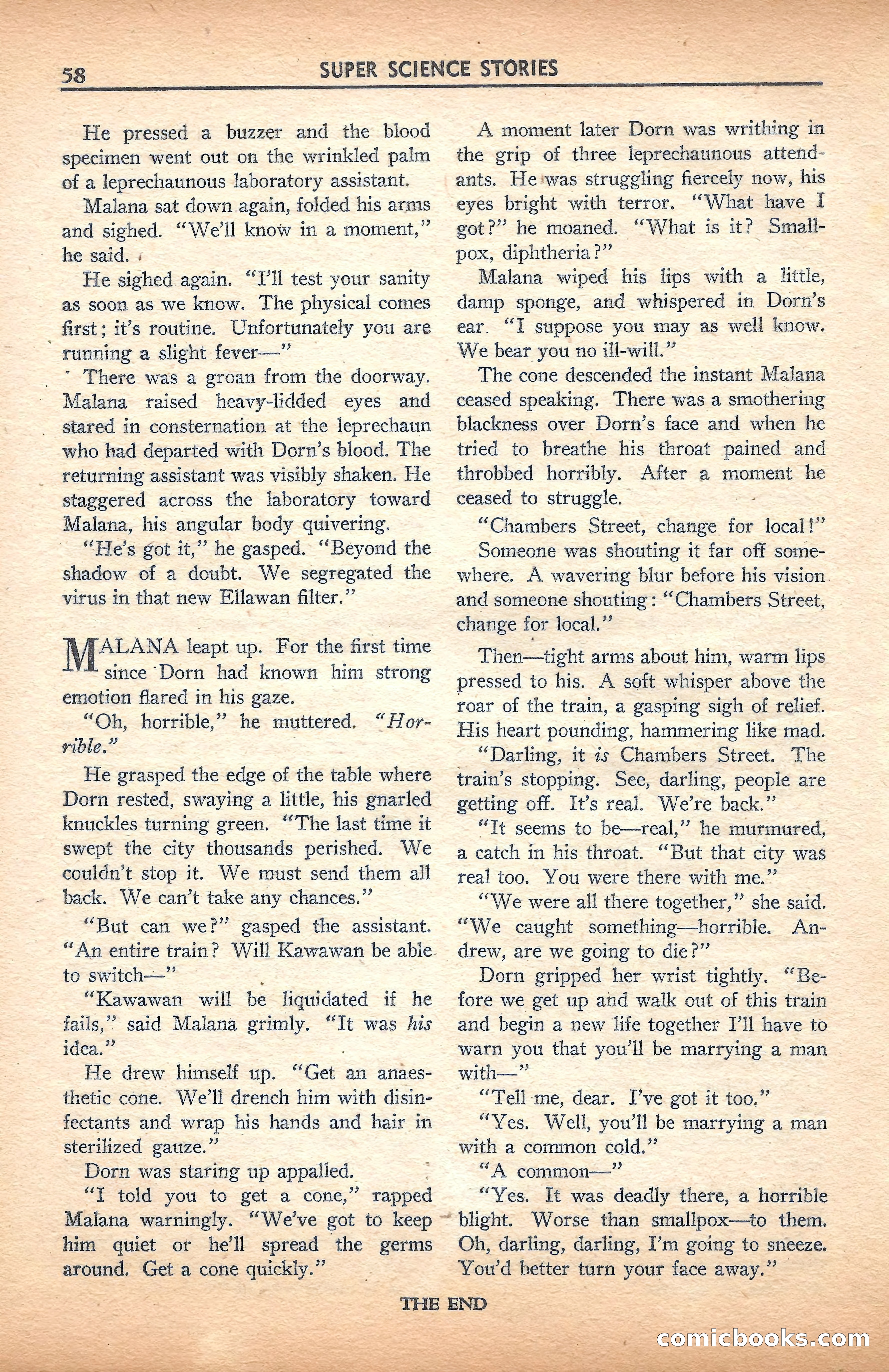 Super Science Stories, November 1940 — page 60 of 132