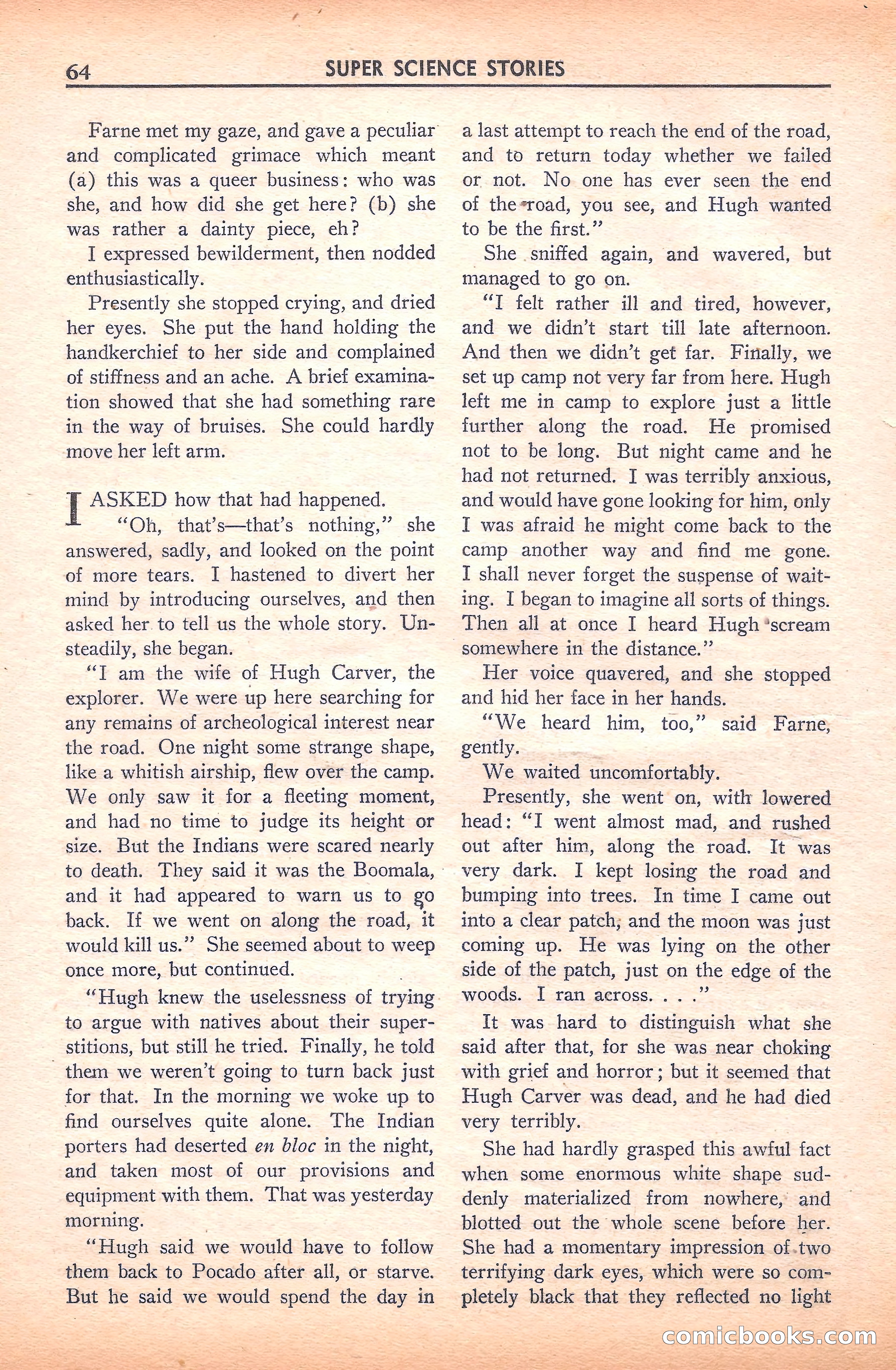 Super Science Stories, November 1940 — page 66 of 132