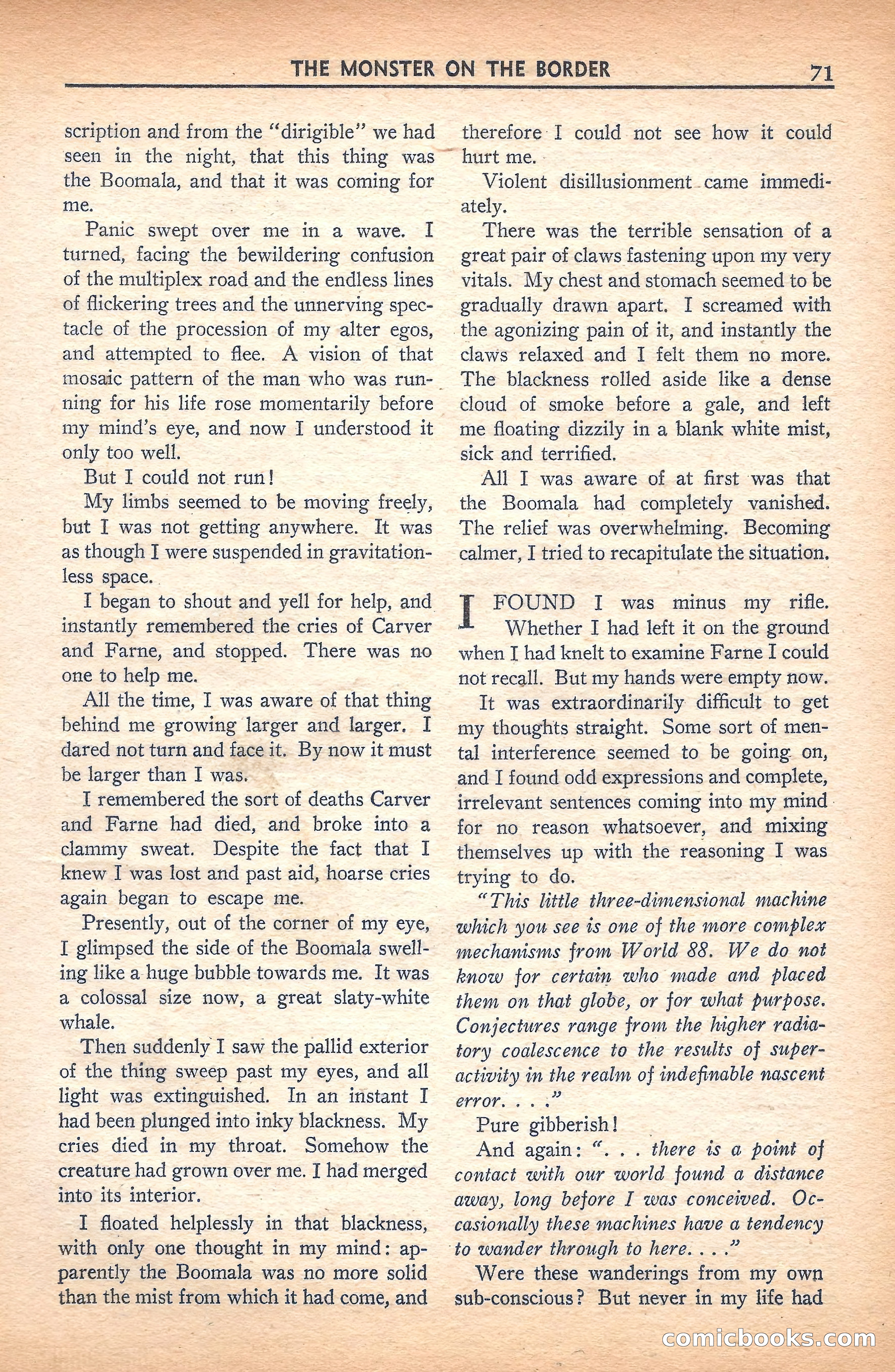 Super Science Stories, November 1940 — page 73 of 132