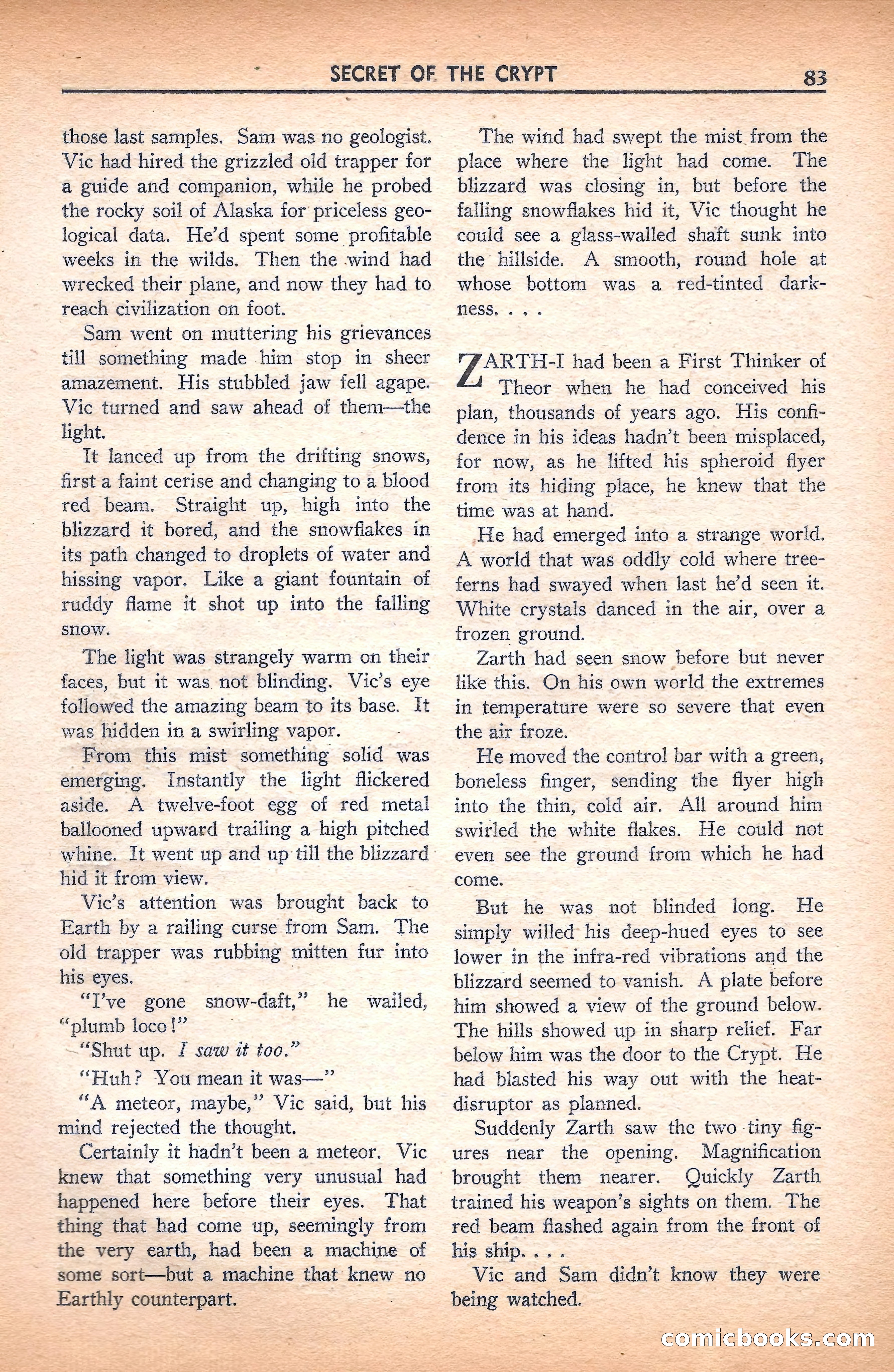Super Science Stories, November 1940 — page 85 of 132