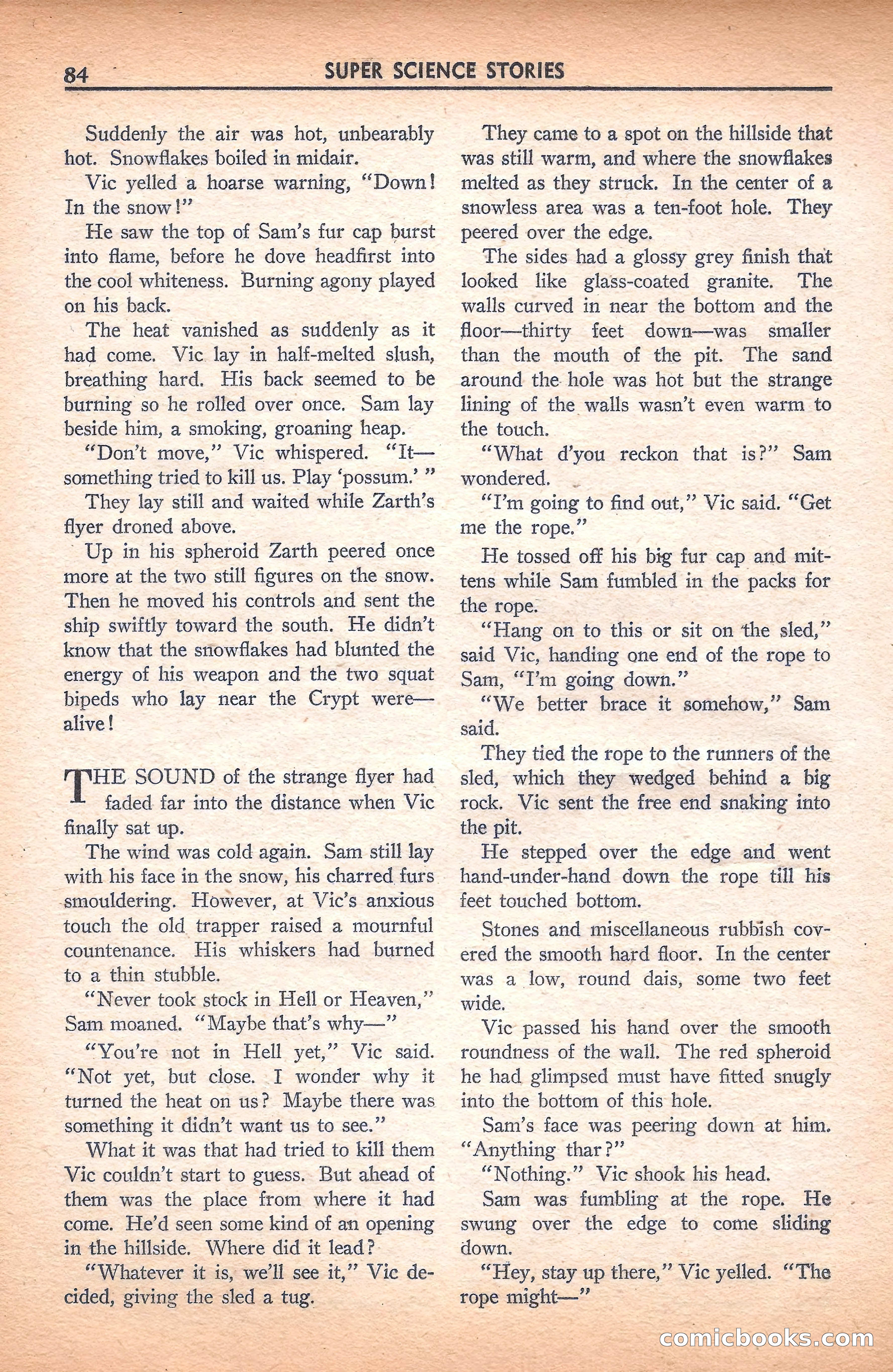 Super Science Stories, November 1940 — page 86 of 132