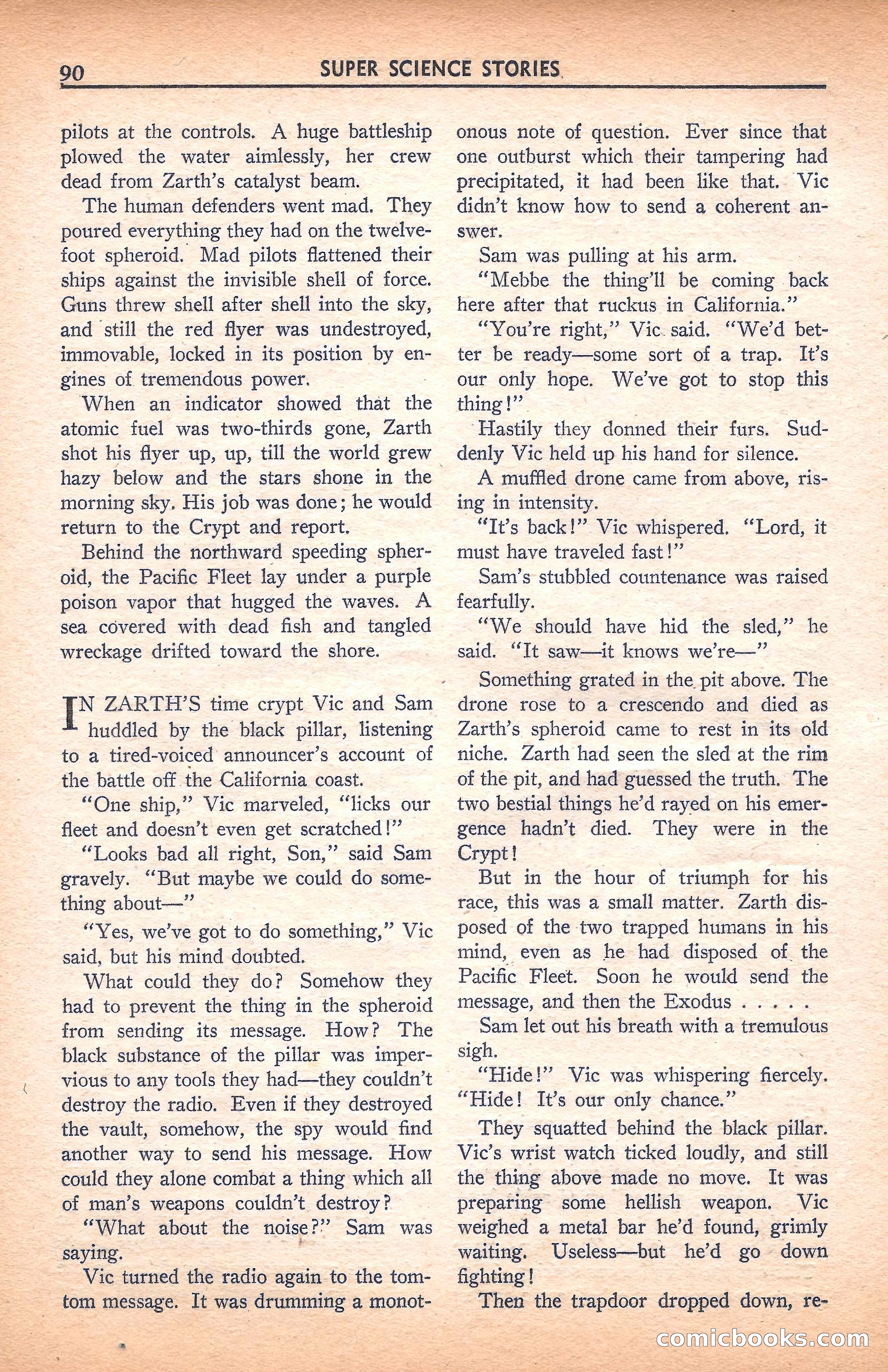 Super Science Stories, November 1940 — page 92 of 132