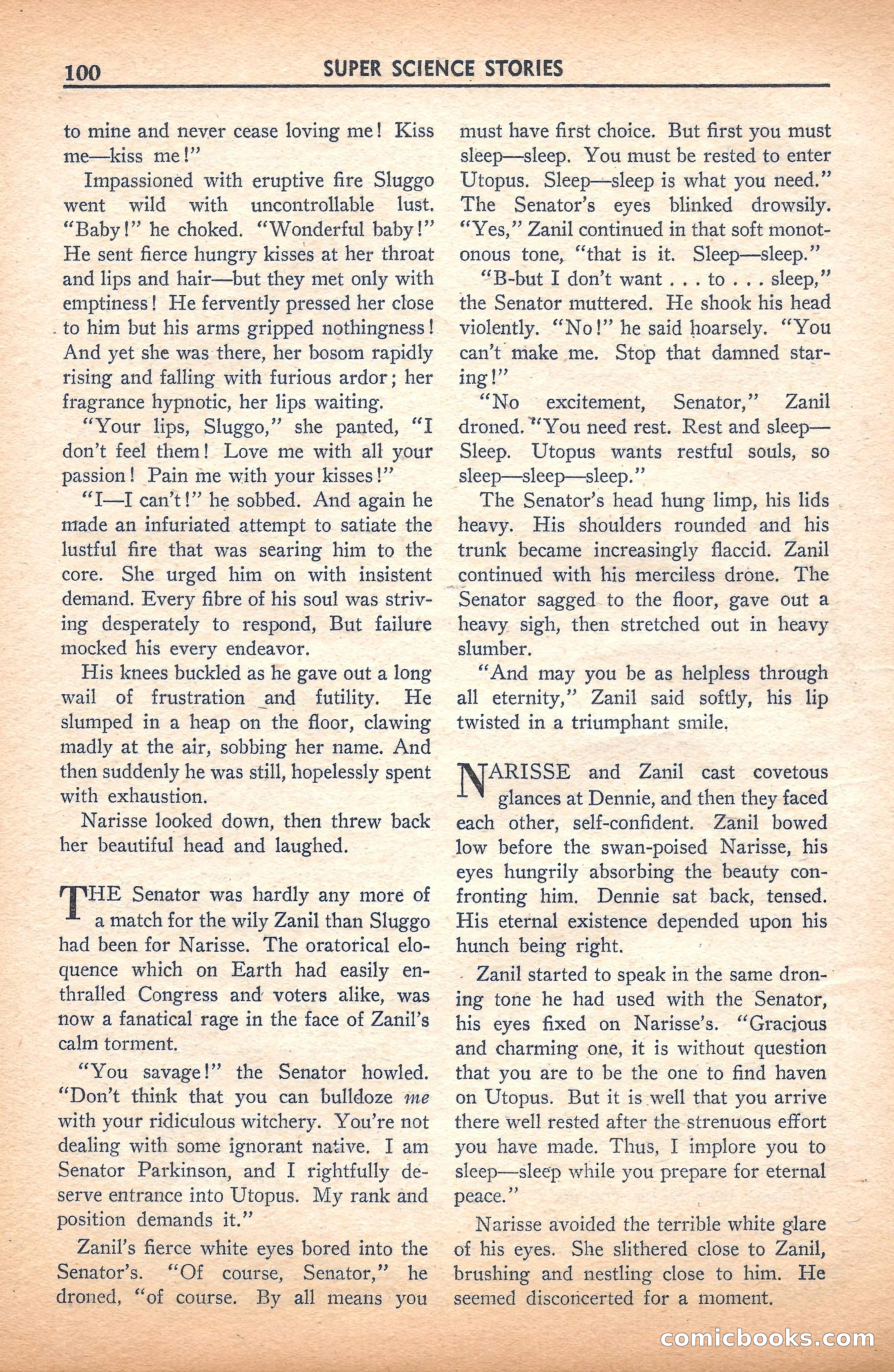 Super Science Stories, November 1940 — page 102 of 132