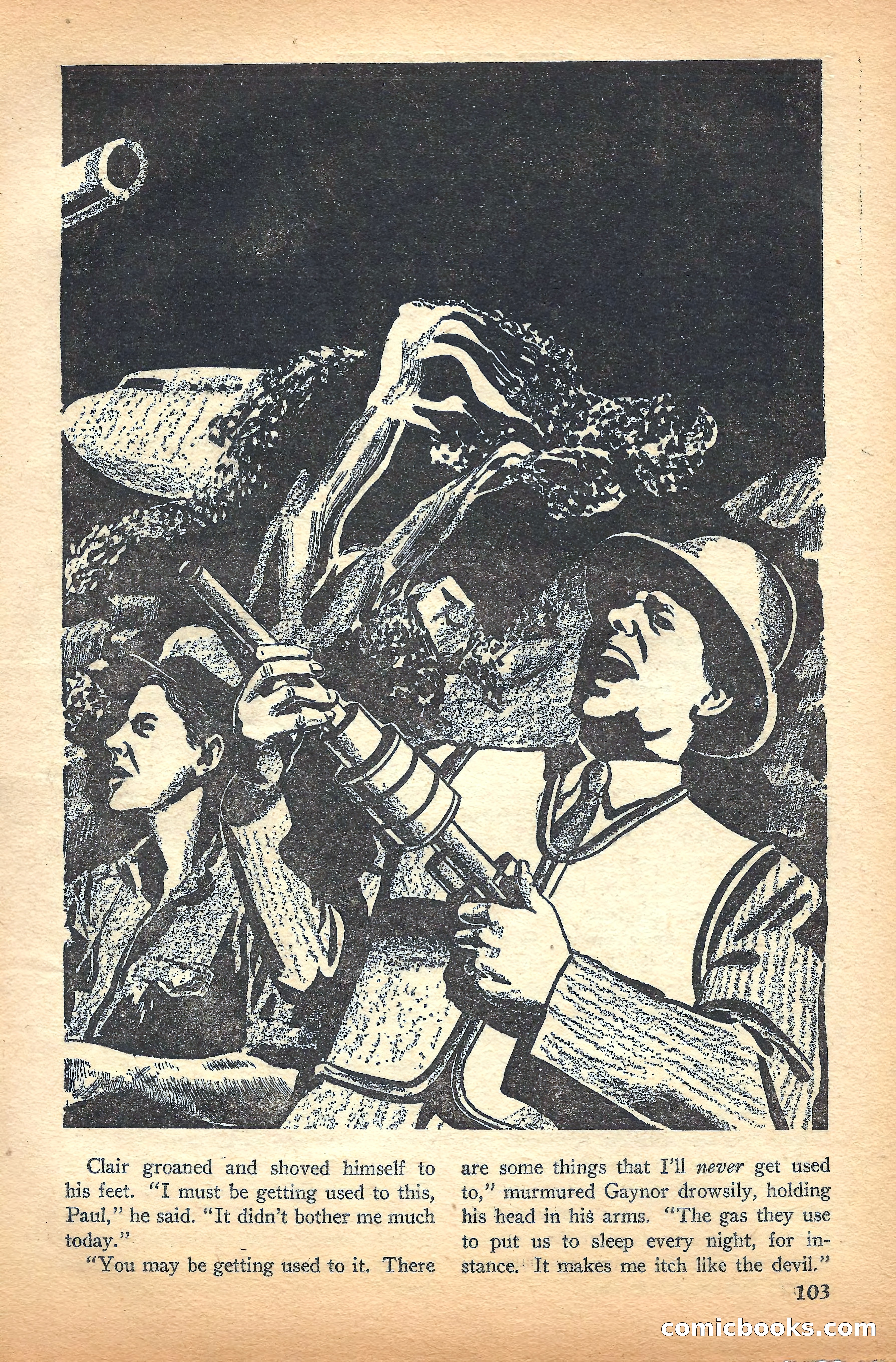 Super Science Stories, November 1940 — page 105 of 132