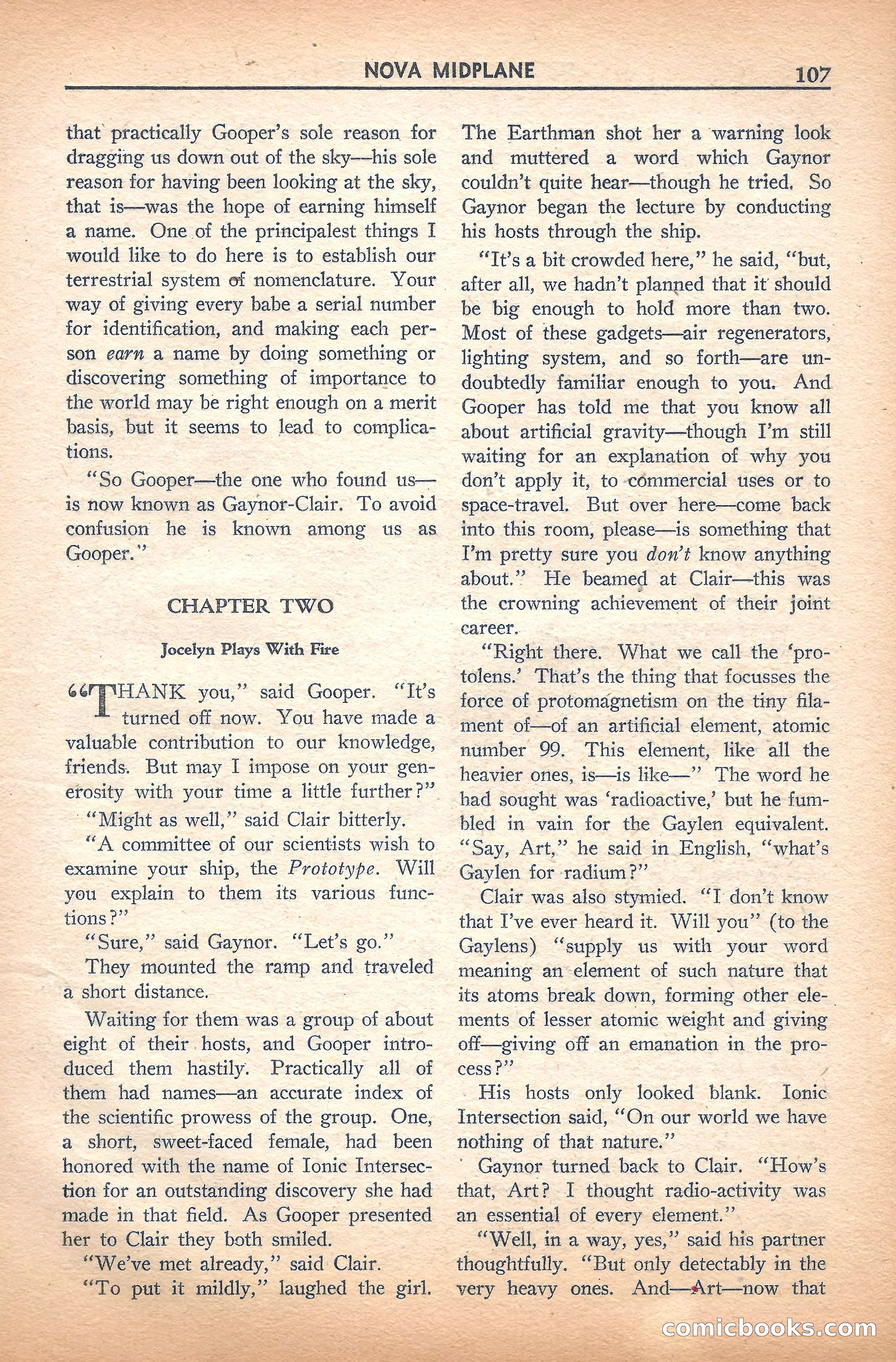 Super Science Stories, November 1940 — page 109 of 132