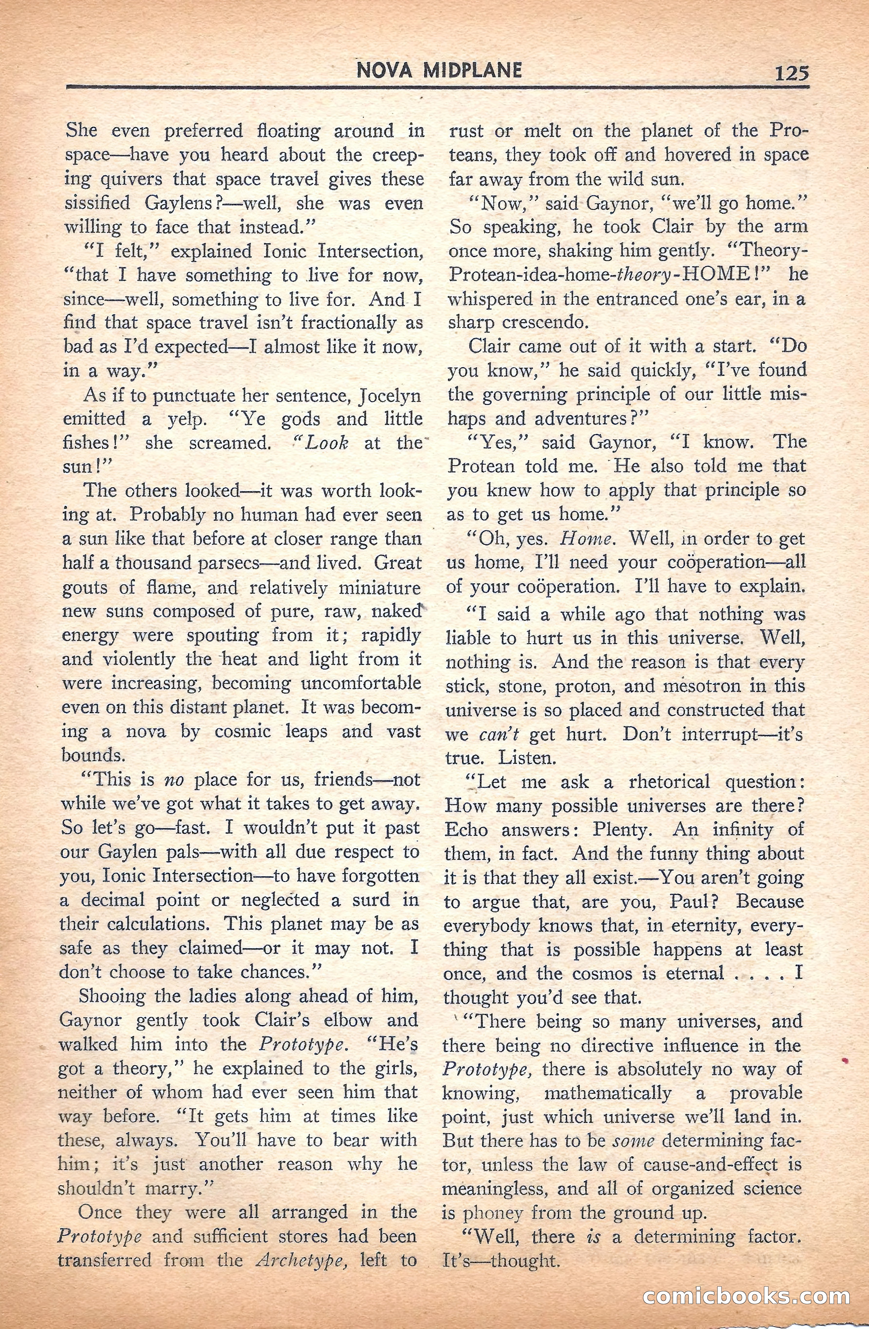 Super Science Stories, November 1940 — page 127 of 132