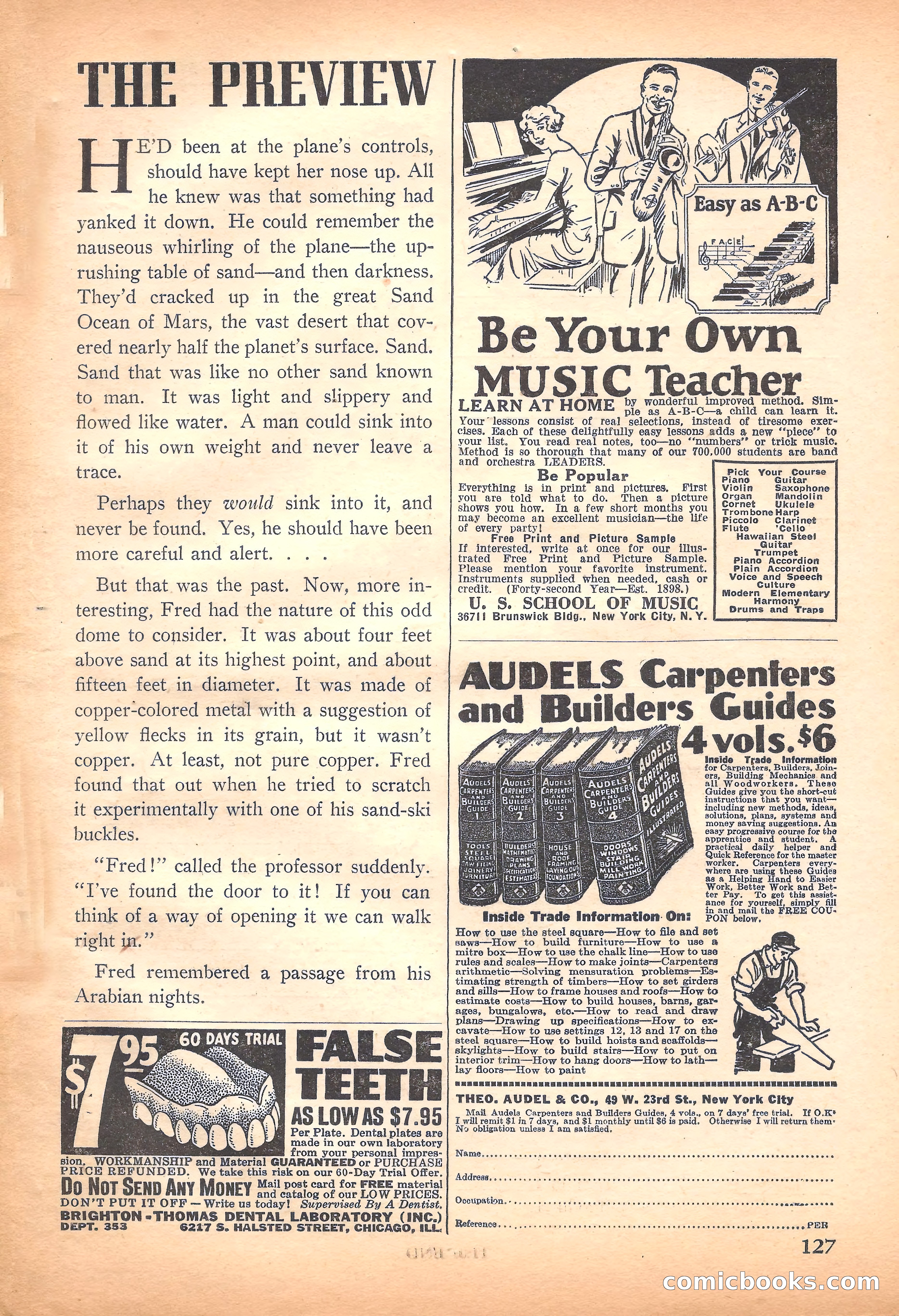 Super Science Stories, November 1940 — page 129 of 132