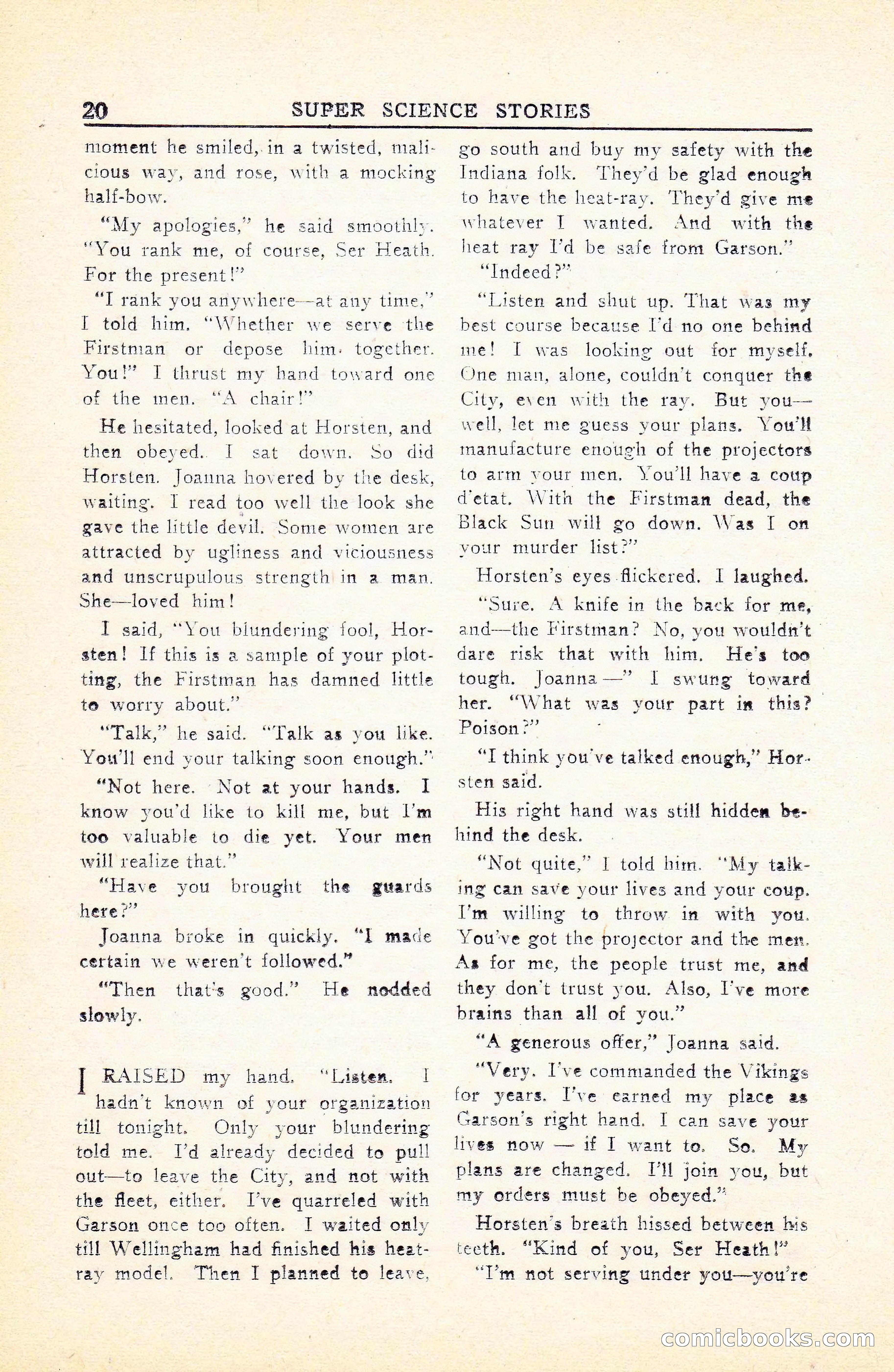 Super Science Stories, Vol. 5, No. 1 — page 21 of 132