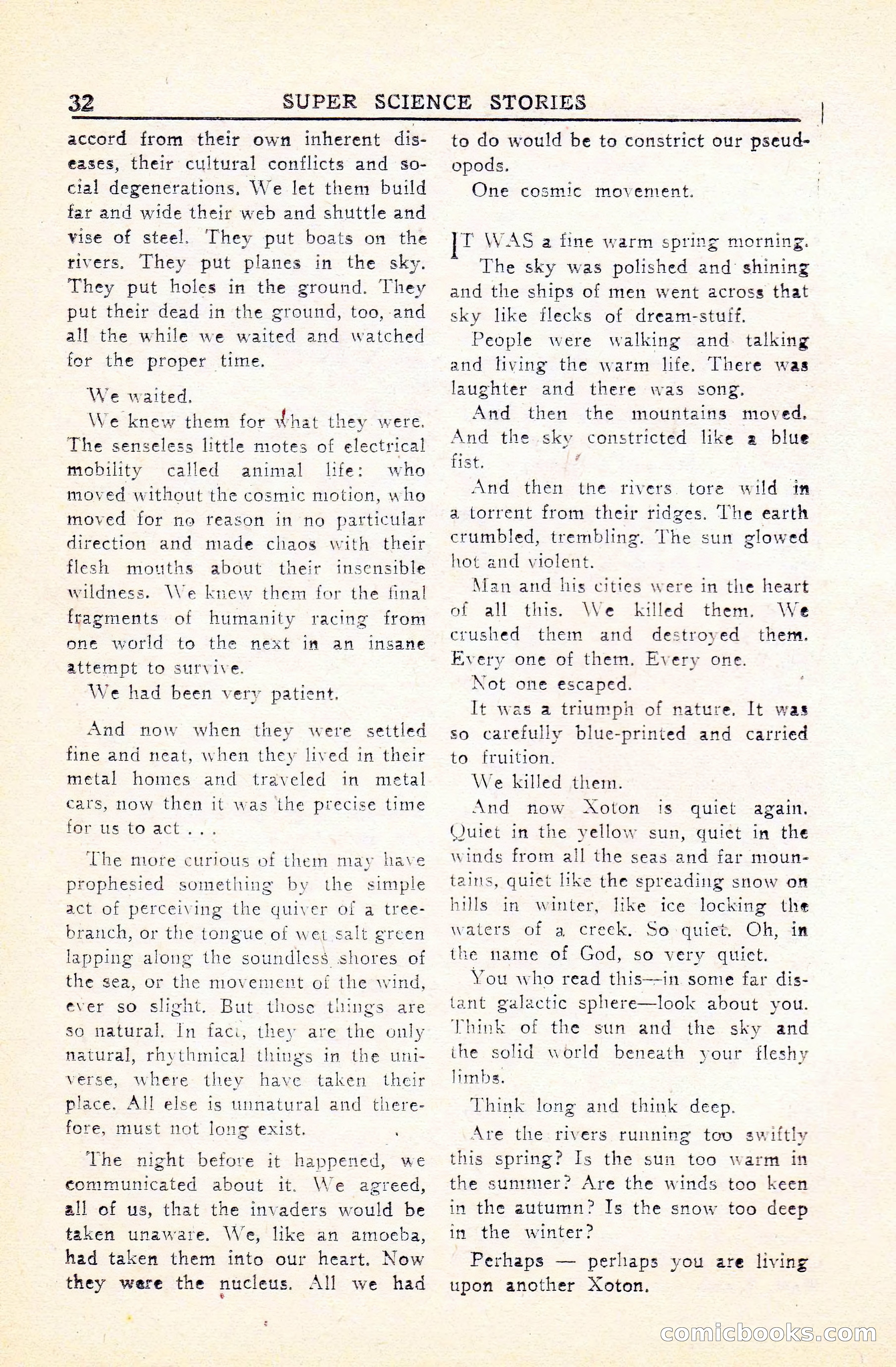 Super Science Stories, Vol. 5, No. 1 — page 33 of 132
