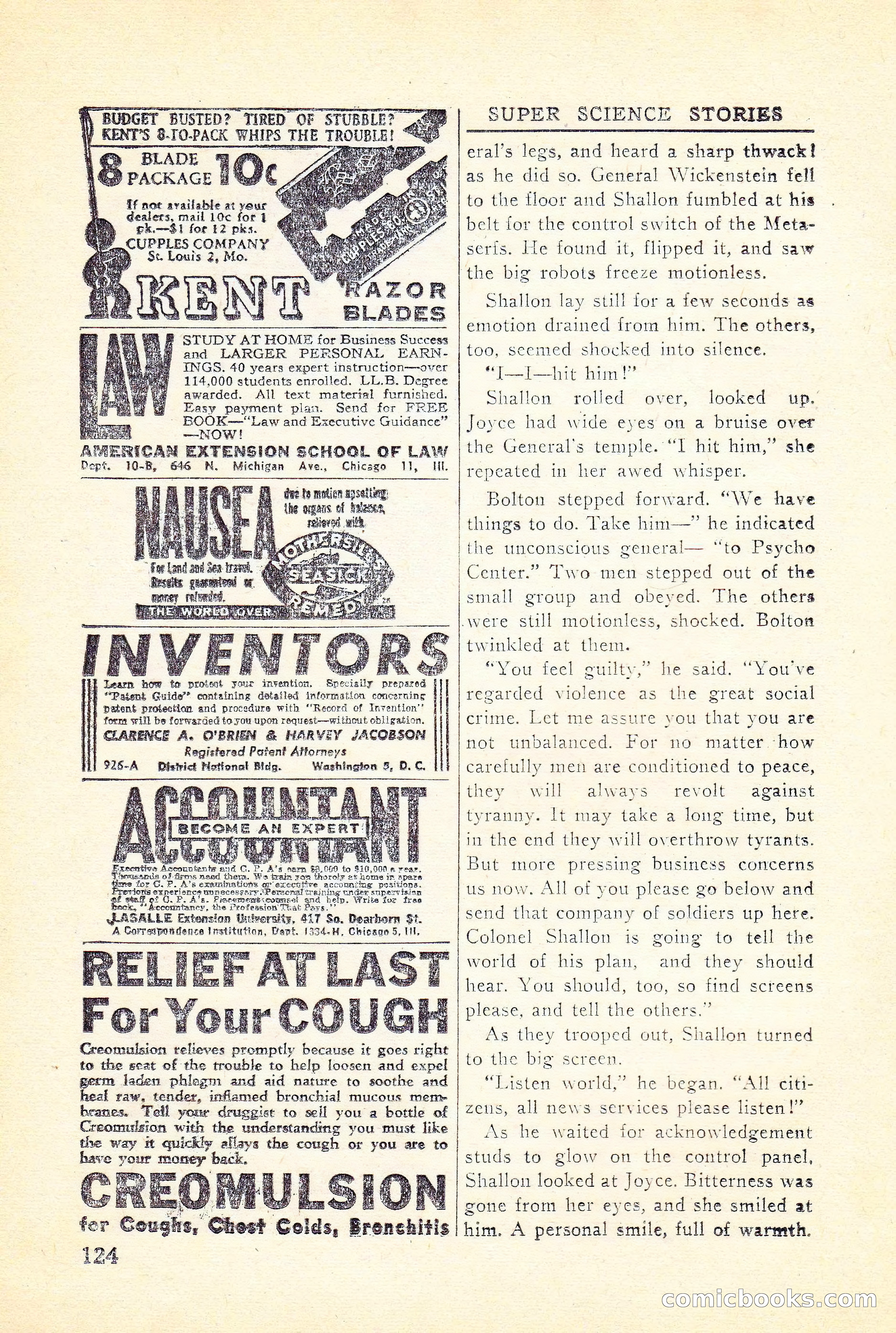 Super Science Stories, Vol. 5, No. 1 — page 125 of 132