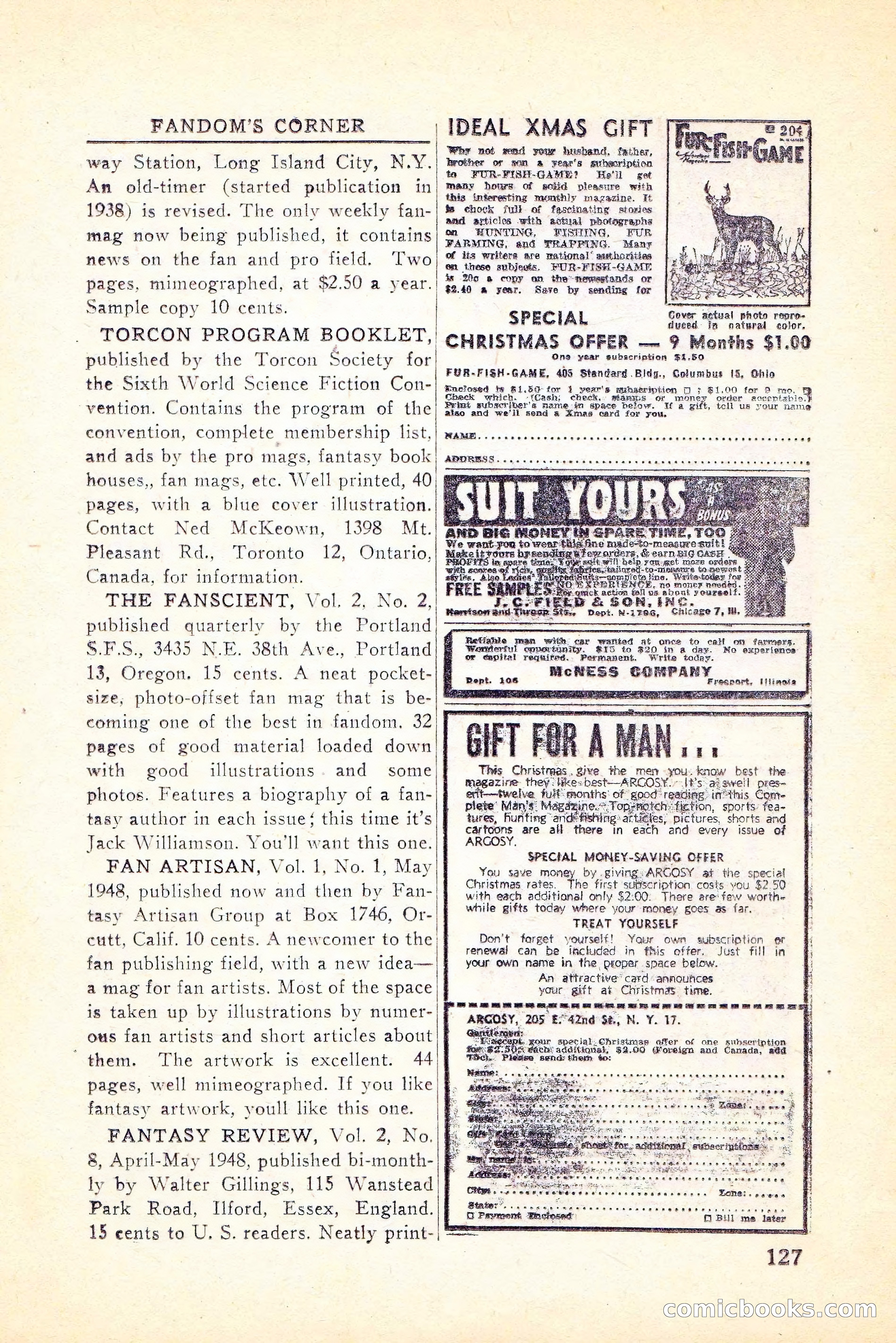 Super Science Stories, Vol. 5, No. 1 — page 128 of 132