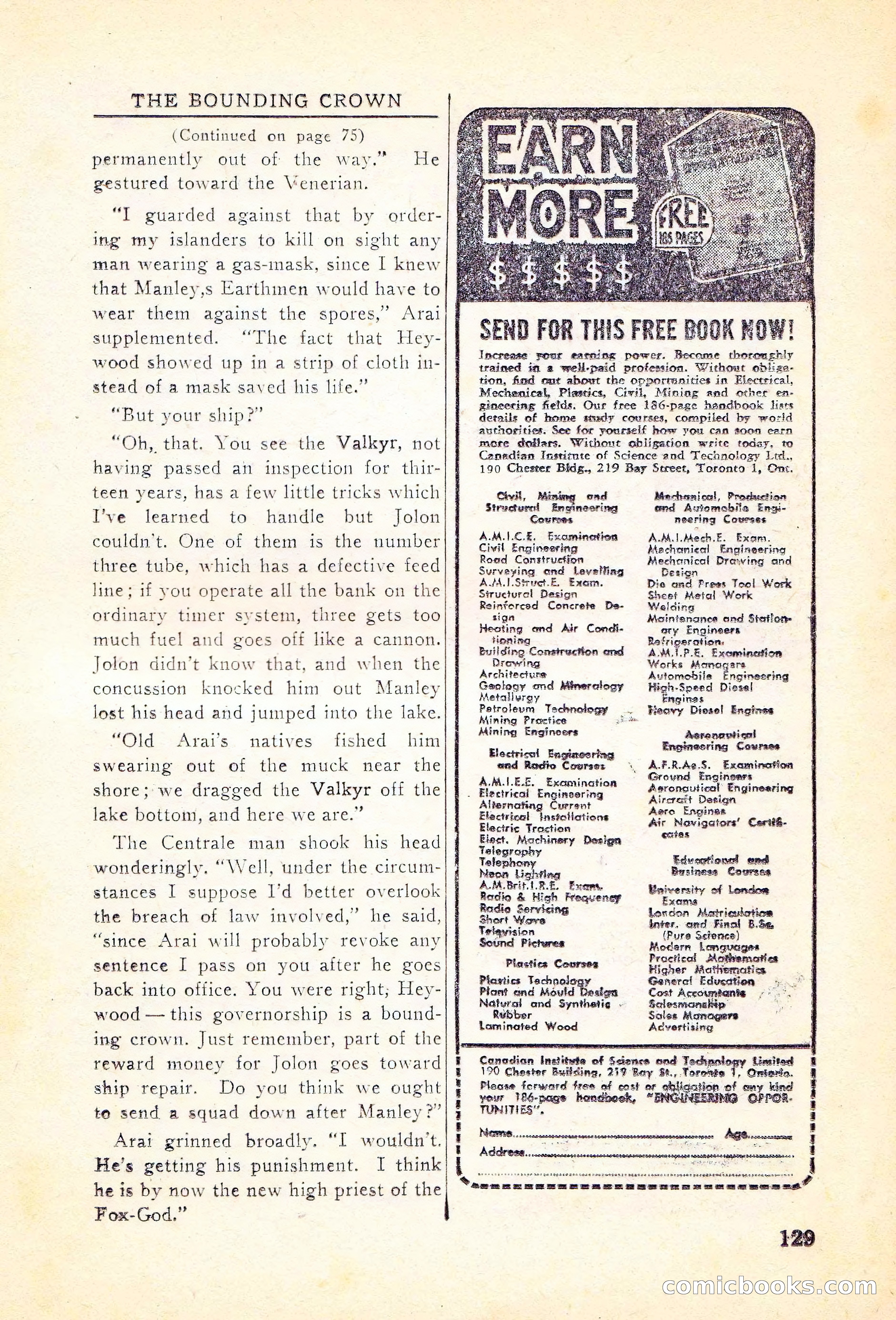 Super Science Stories, Vol. 5, No. 1 — page 130 of 132