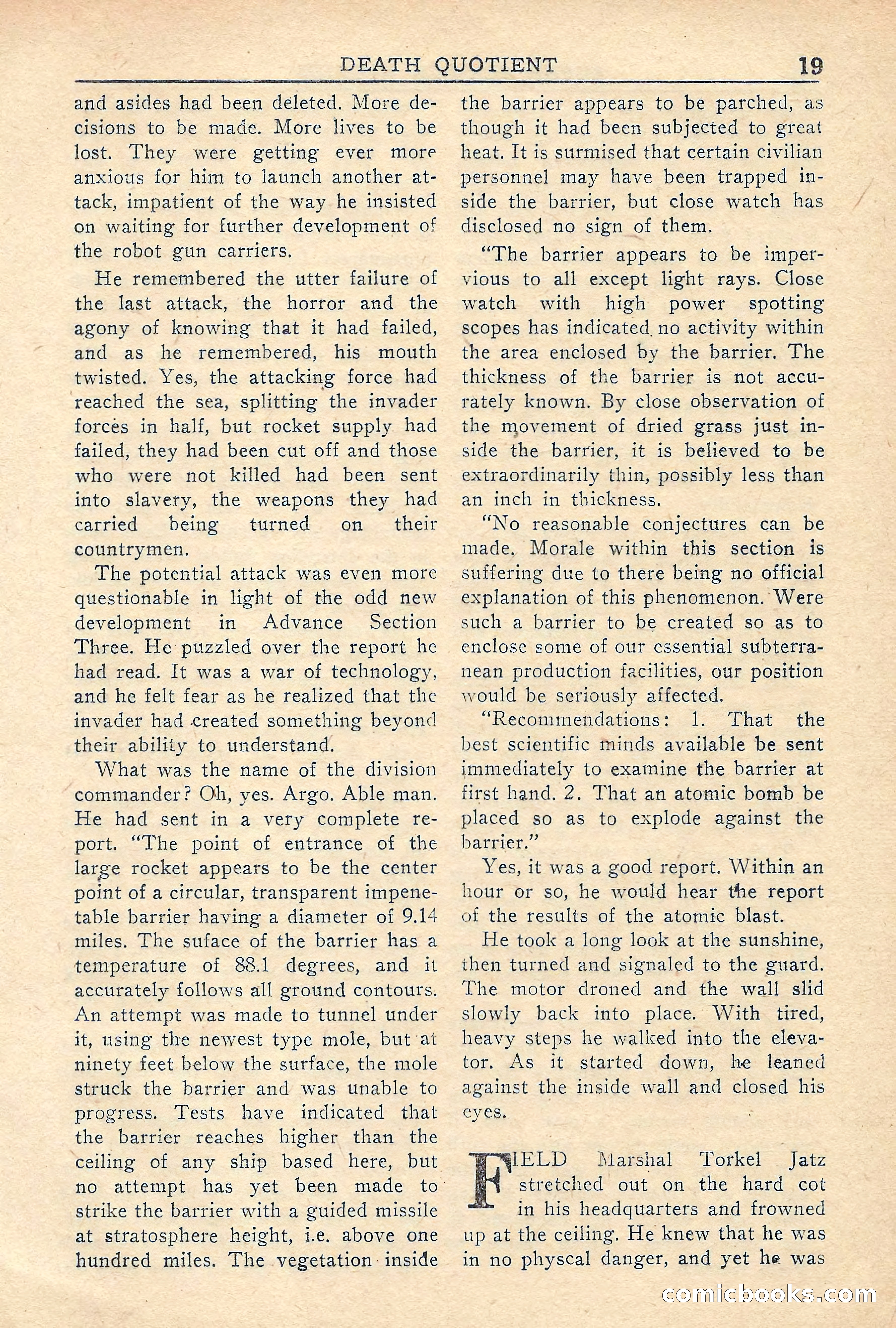 Super Science Stories, Vol. 5, No. 2 — page 19 of 132