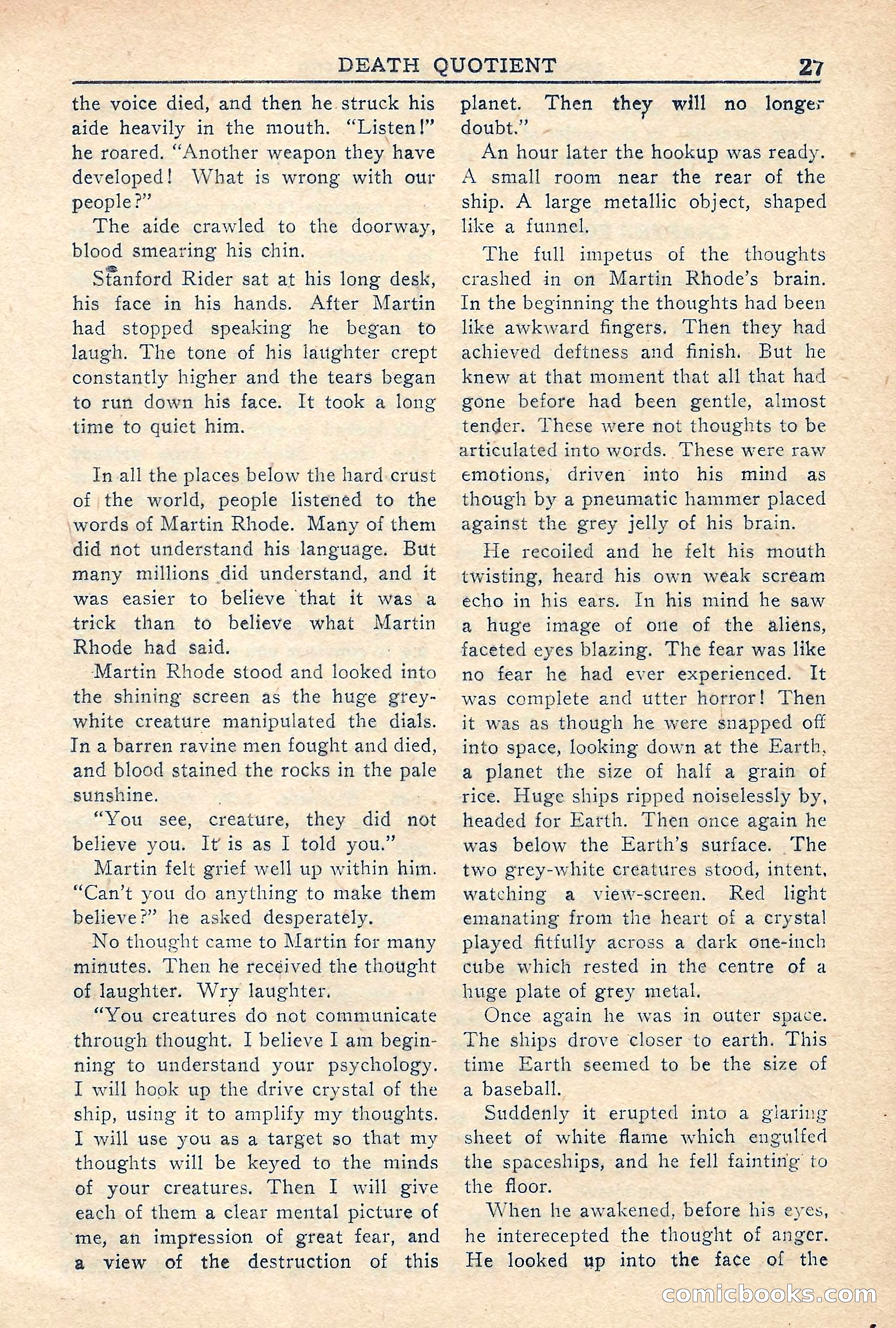 Super Science Stories, Vol. 5, No. 2 — page 27 of 132