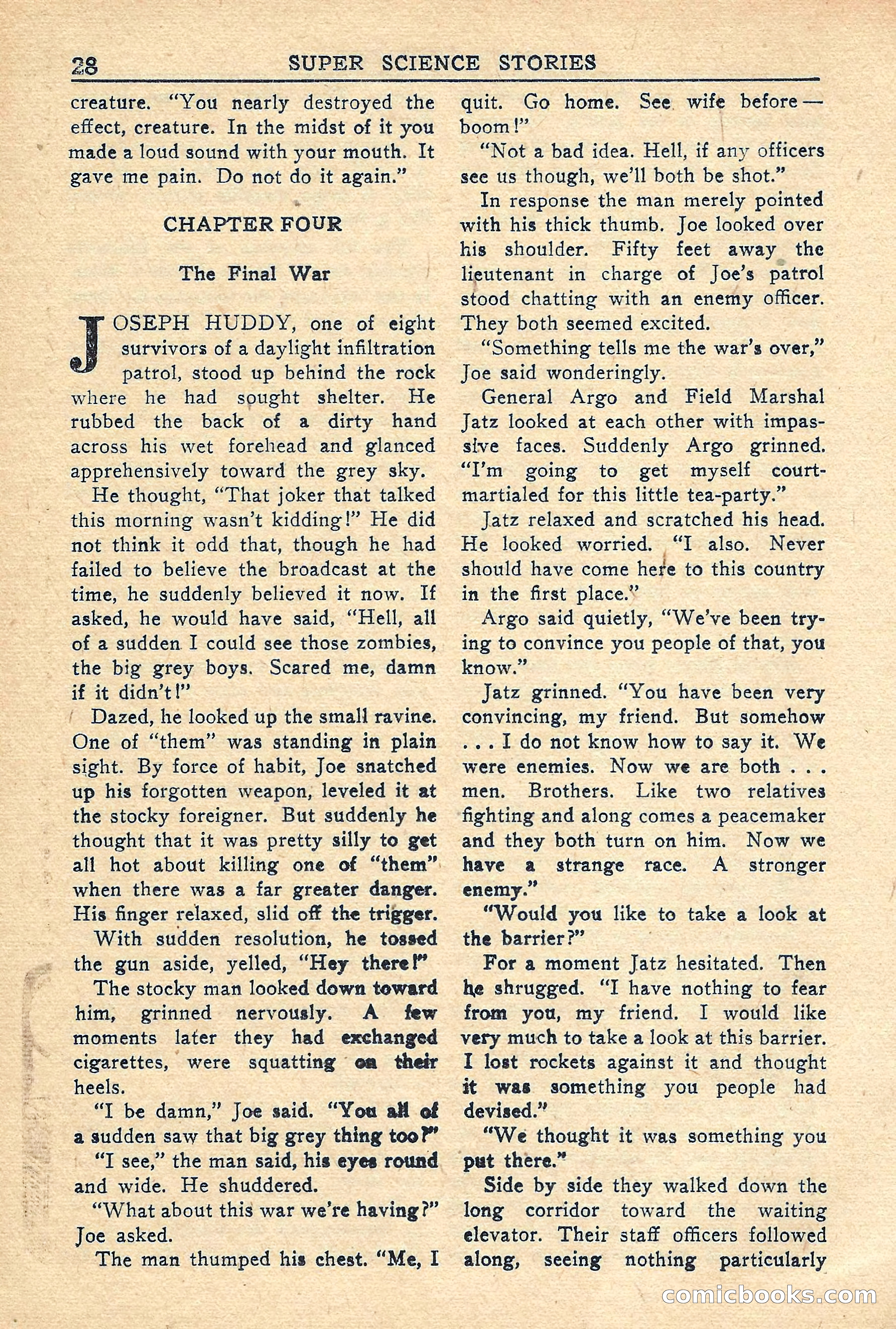 Super Science Stories, Vol. 5, No. 2 — page 28 of 132