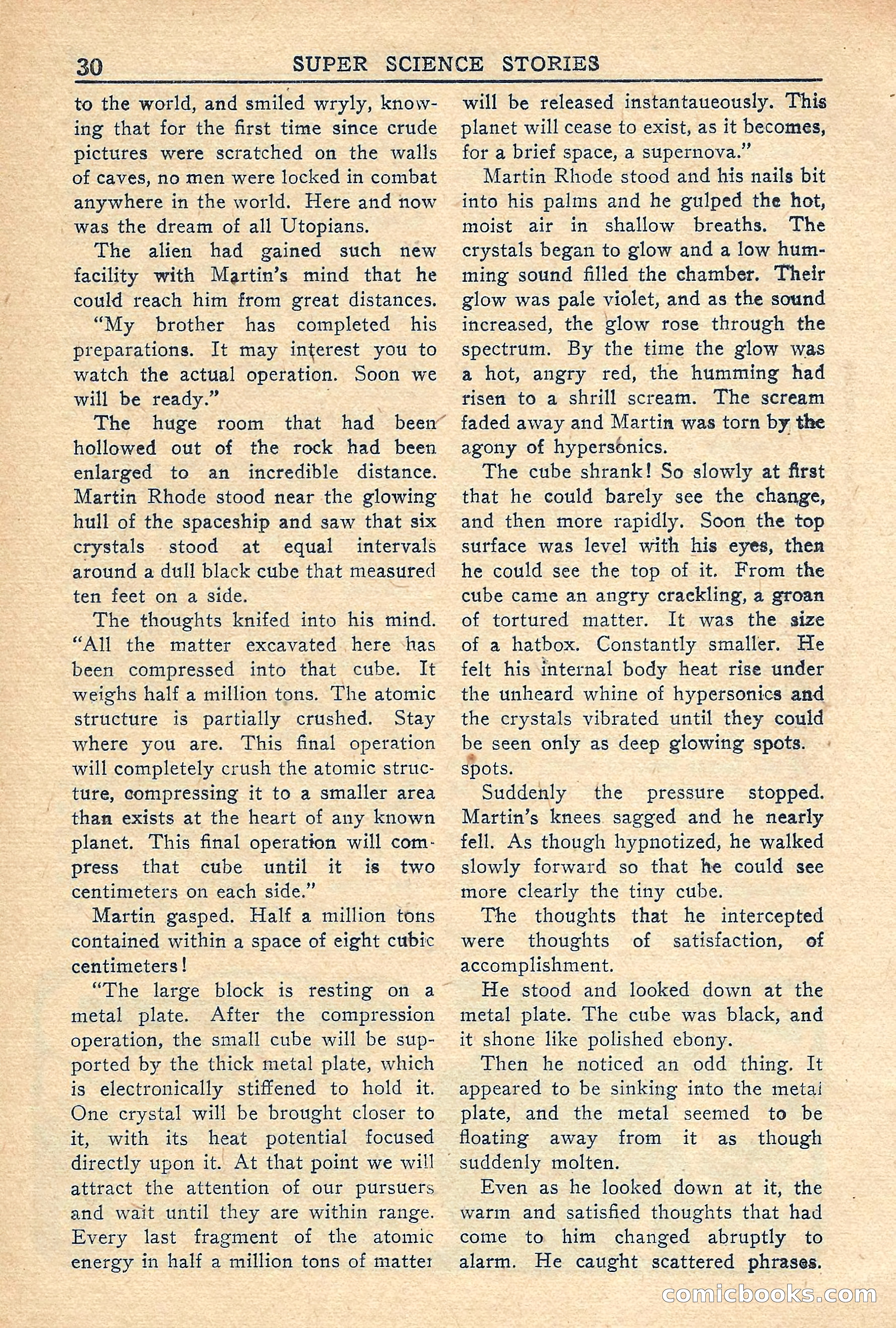 Super Science Stories, Vol. 5, No. 2 — page 30 of 132