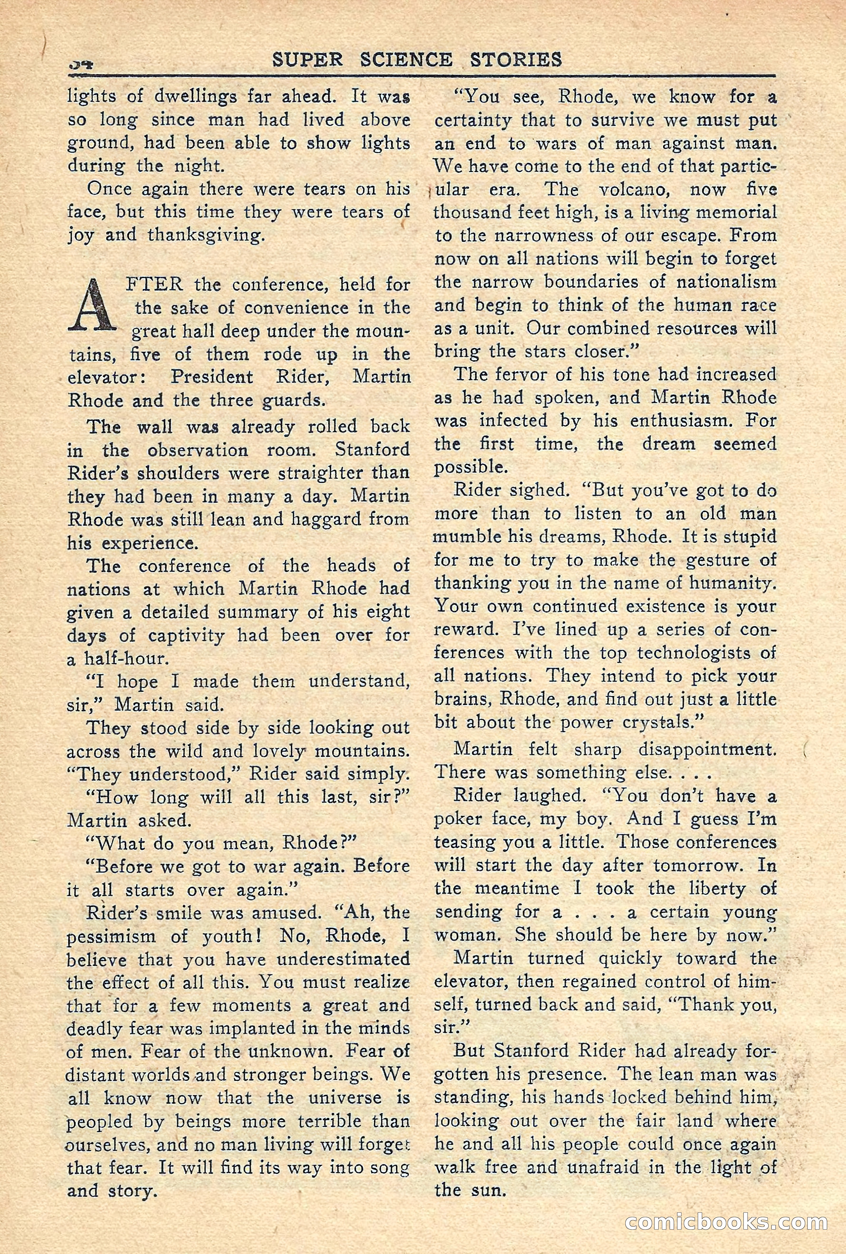 Super Science Stories, Vol. 5, No. 2 — page 34 of 132