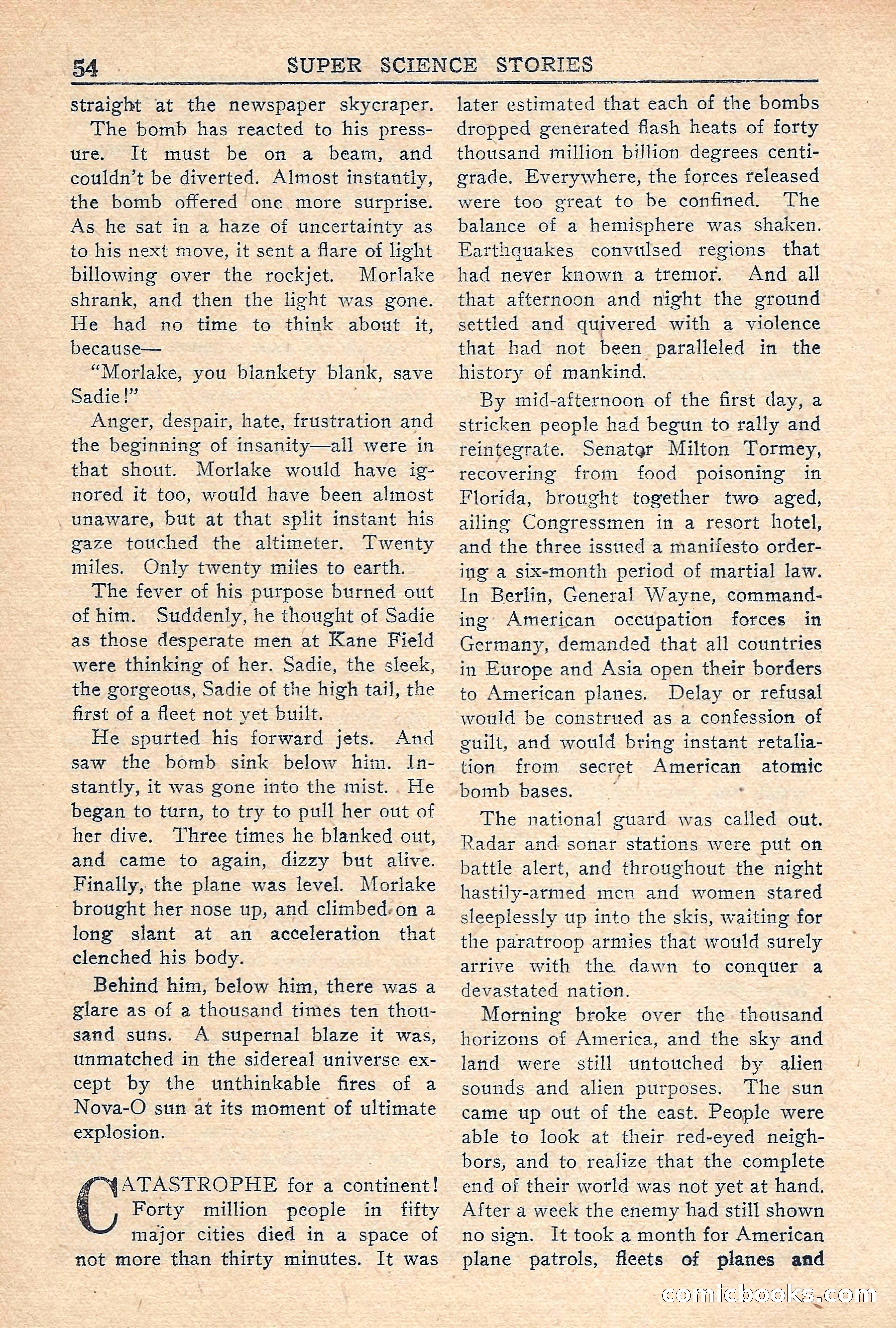 Super Science Stories, Vol. 5, No. 2 — page 54 of 132
