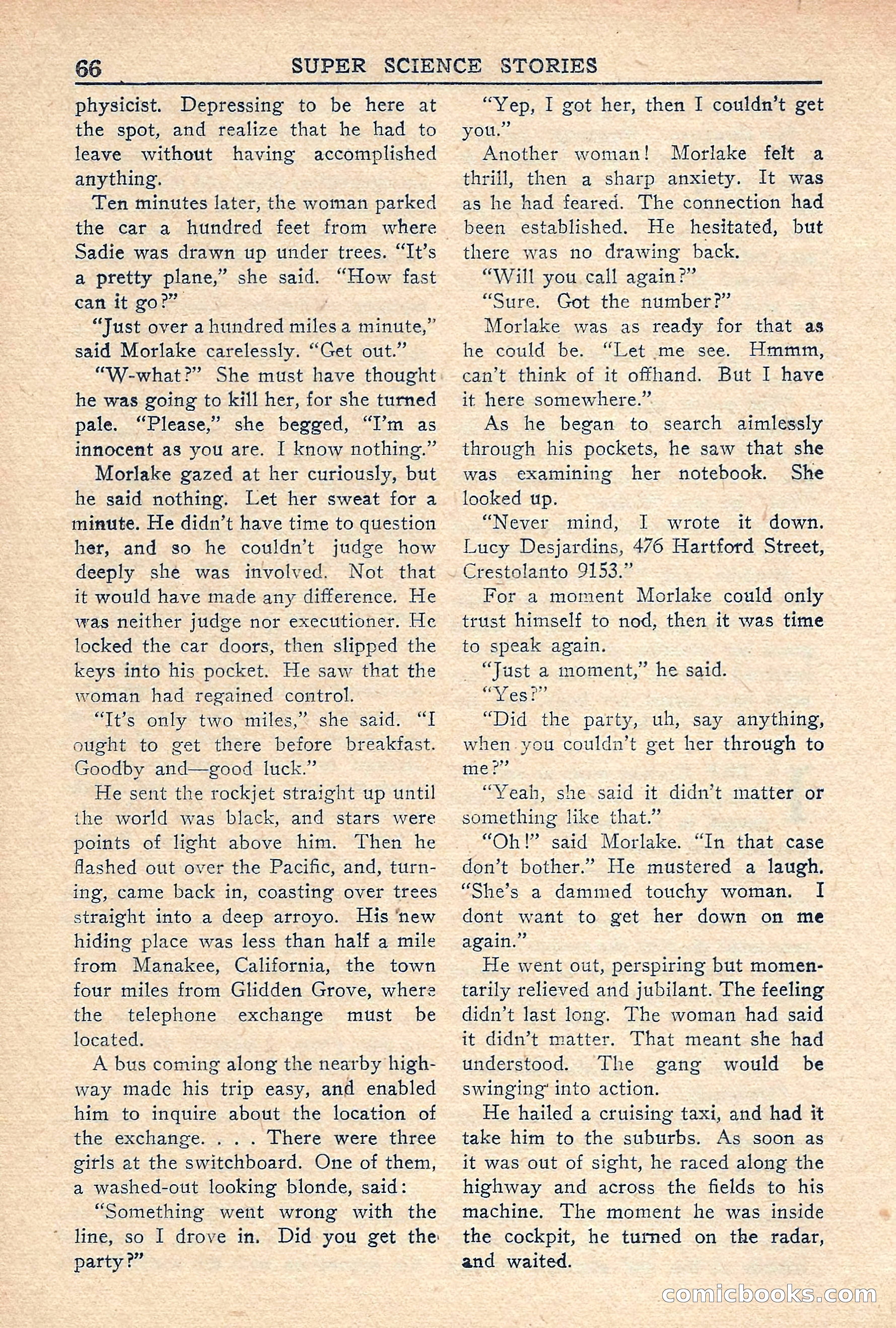Super Science Stories, Vol. 5, No. 2 — page 66 of 132
