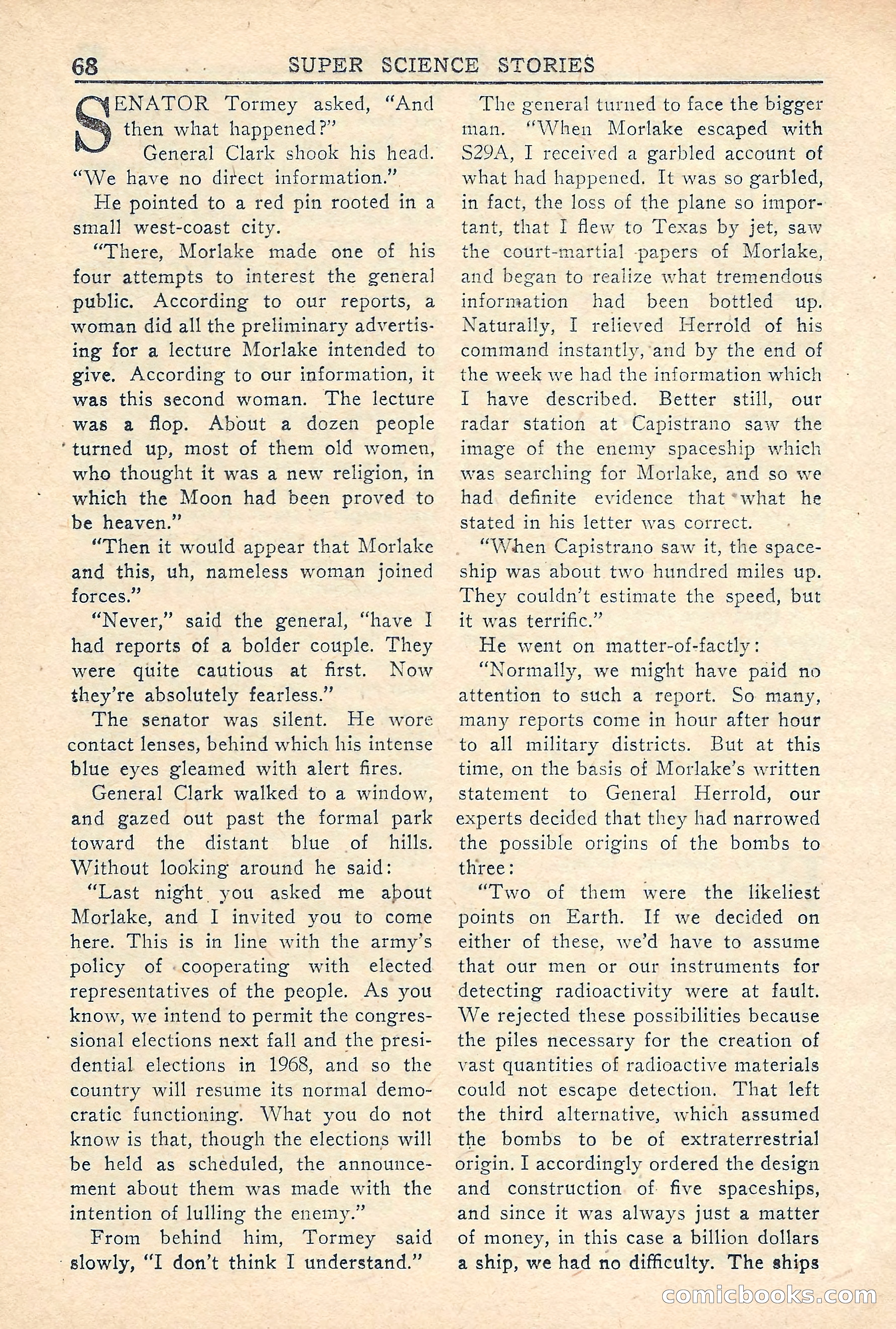 Super Science Stories, Vol. 5, No. 2 — page 68 of 132