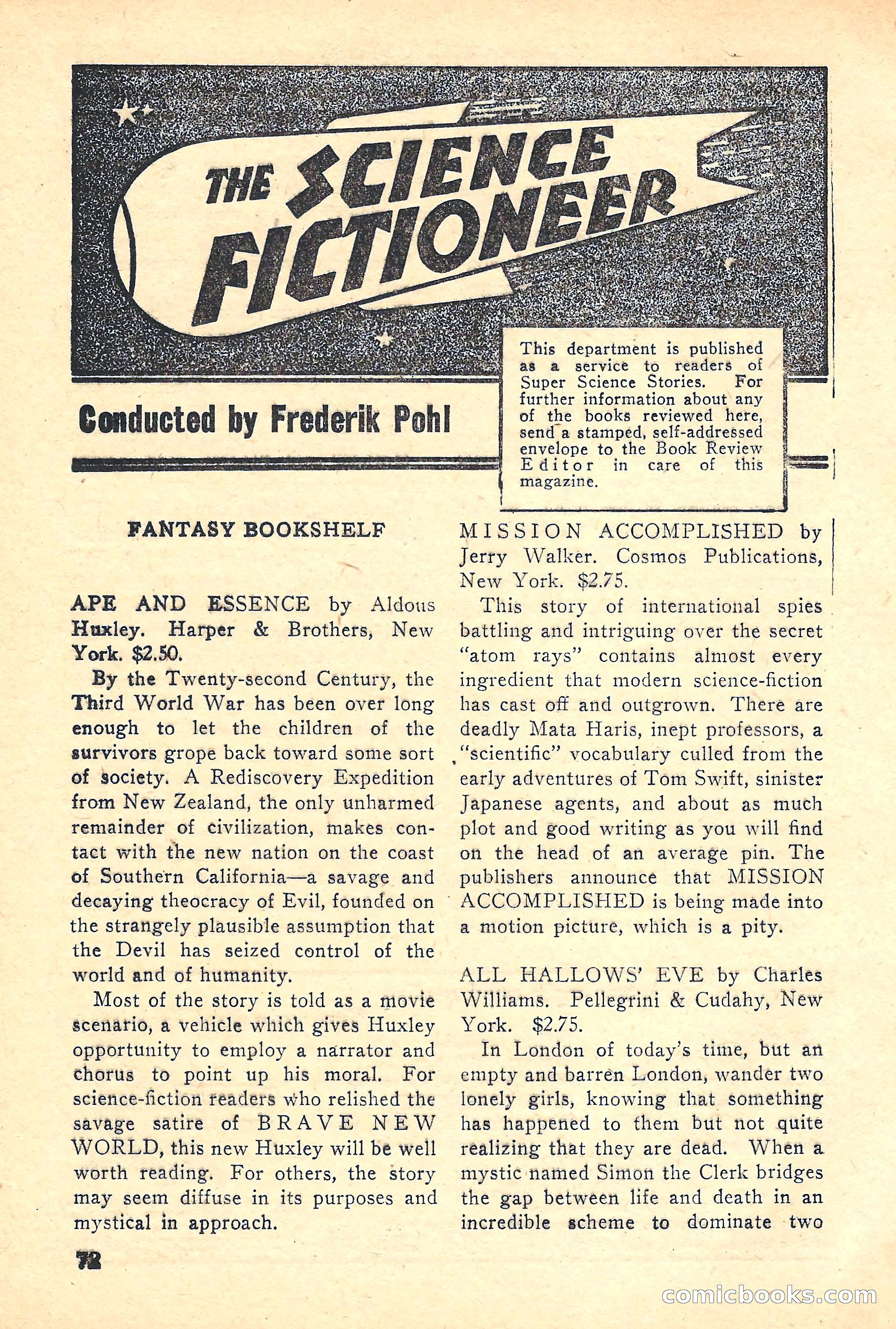 Super Science Stories, Vol. 5, No. 2 — page 72 of 132