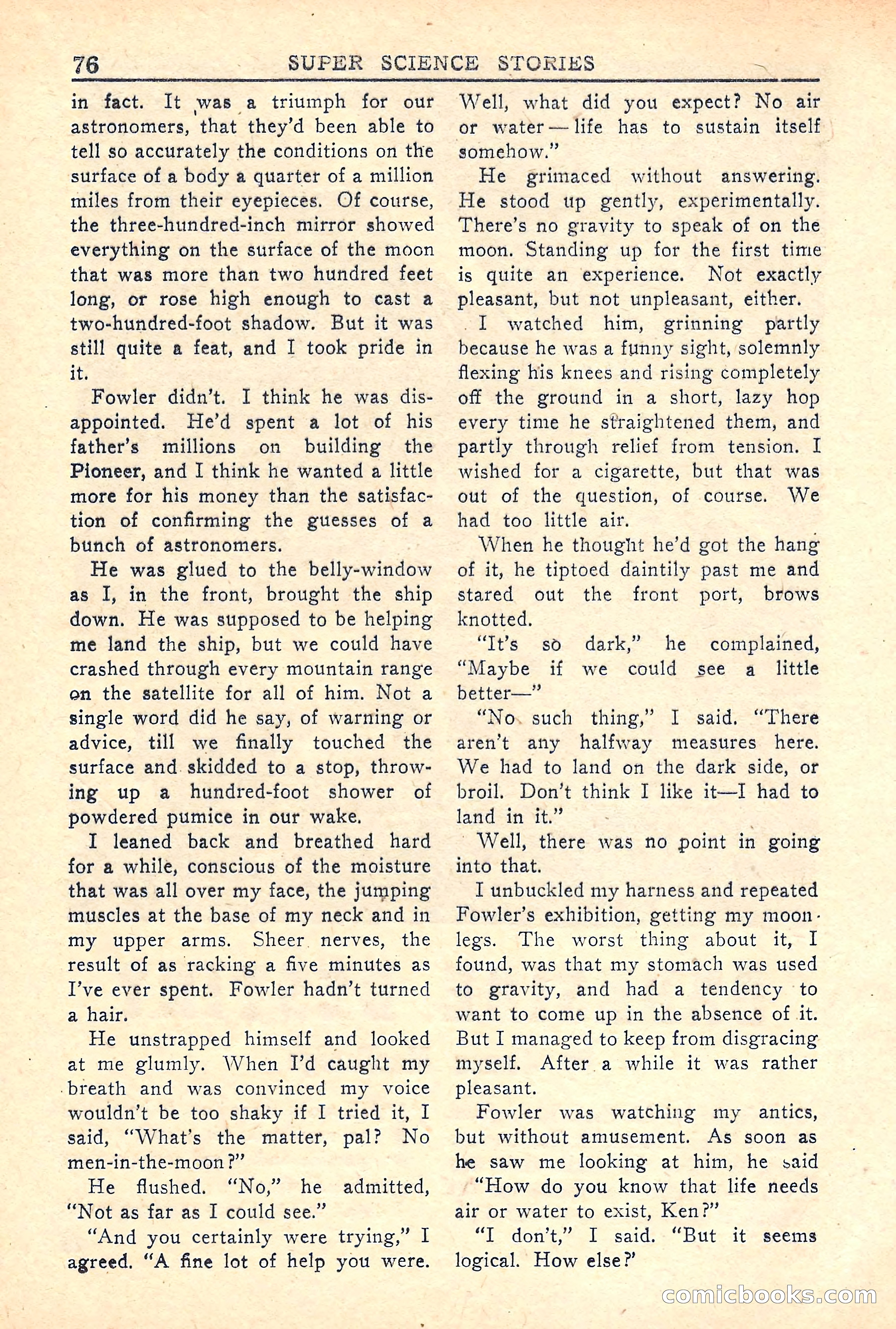Super Science Stories, Vol. 5, No. 2 — page 76 of 132