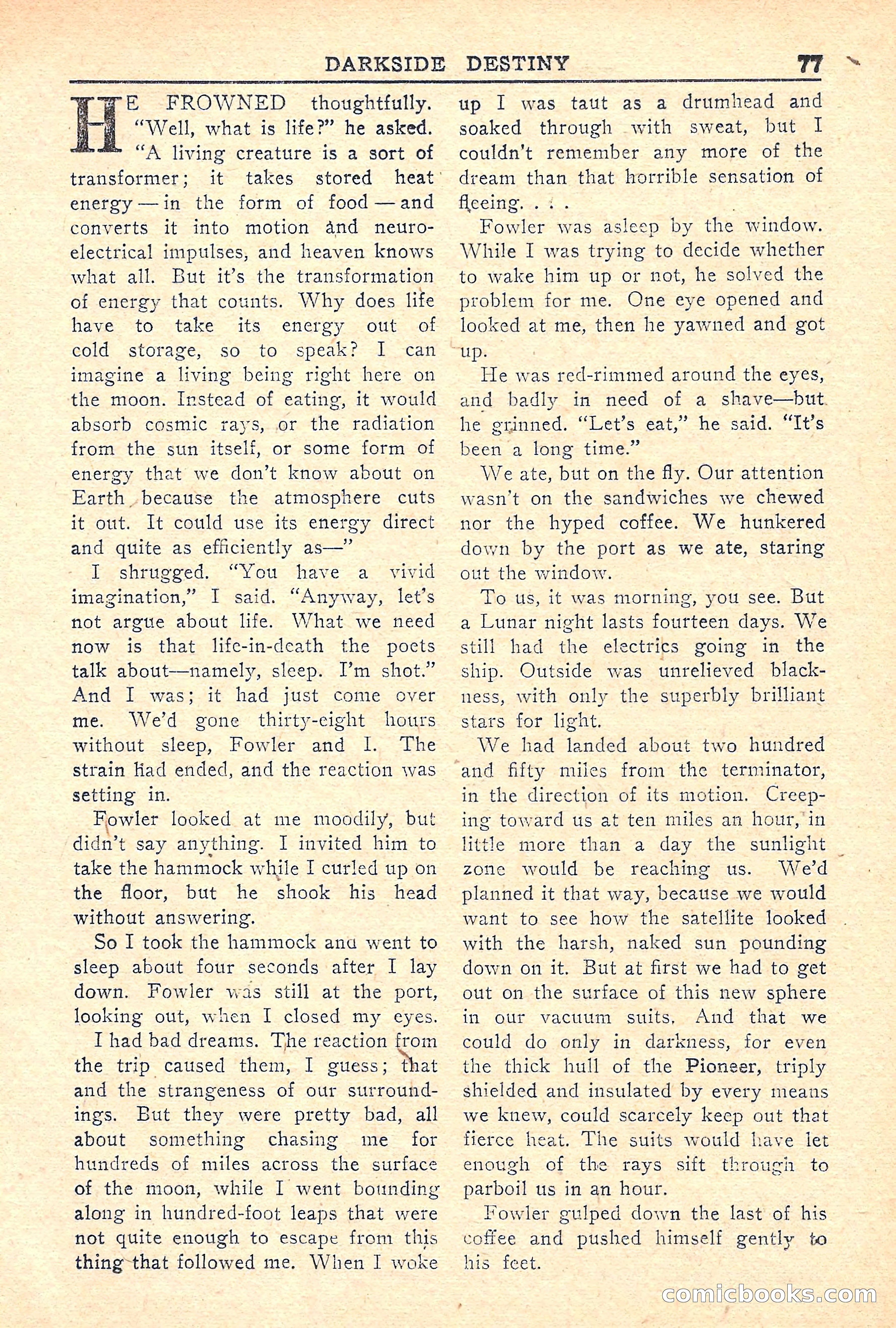 Super Science Stories, Vol. 5, No. 2 — page 77 of 132