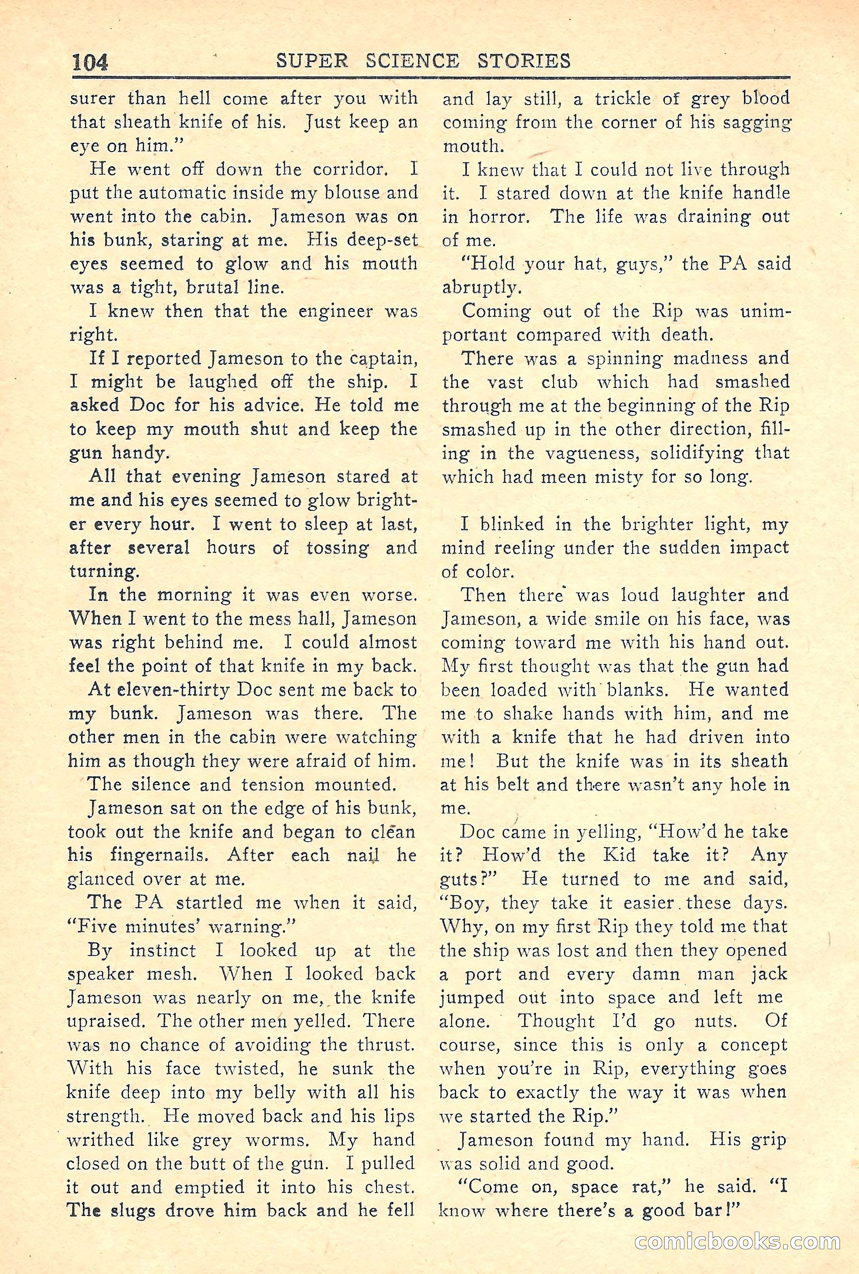 Super Science Stories, Vol. 5, No. 2 — page 104 of 132