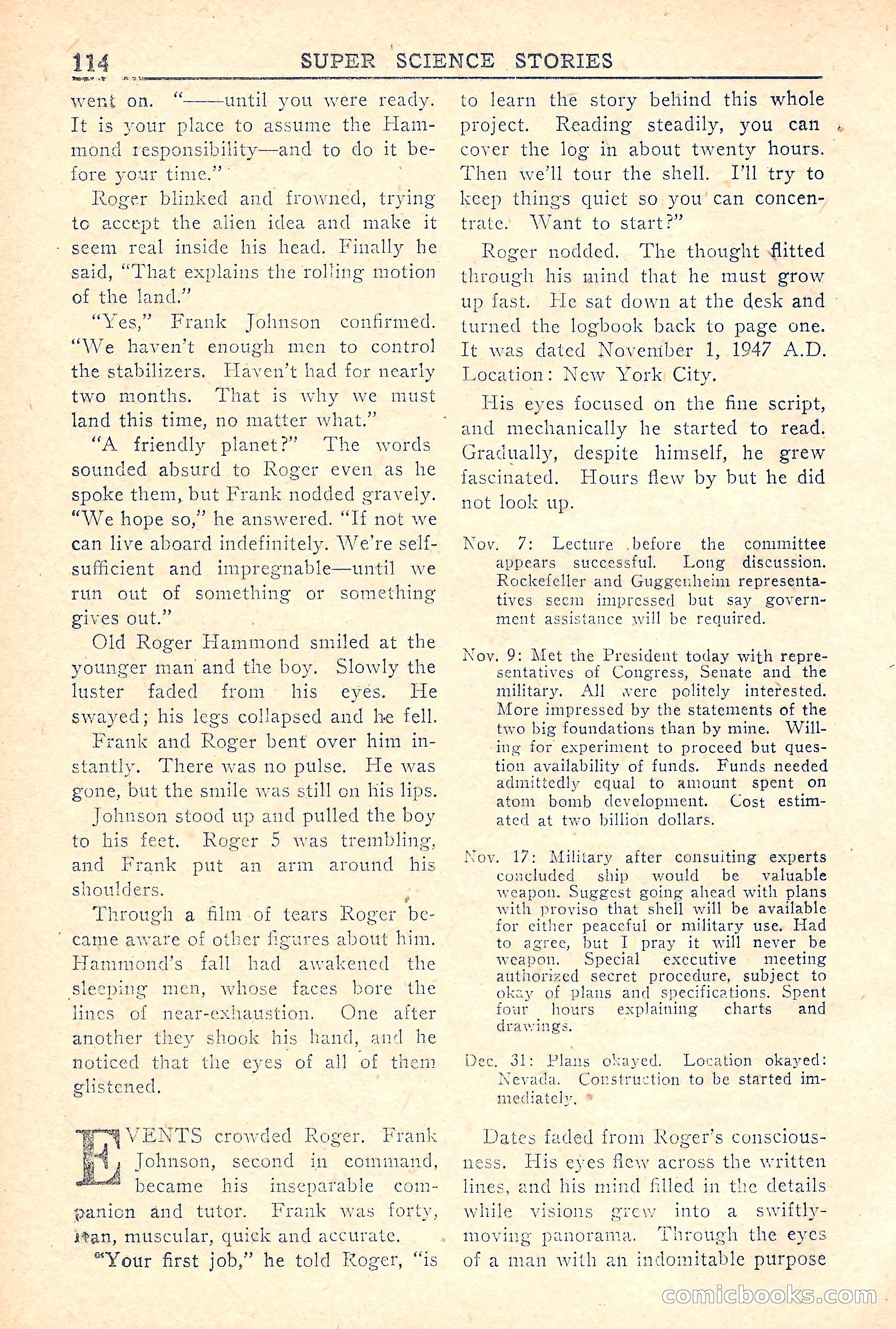 Super Science Stories, Vol. 5, No. 2 — page 114 of 132