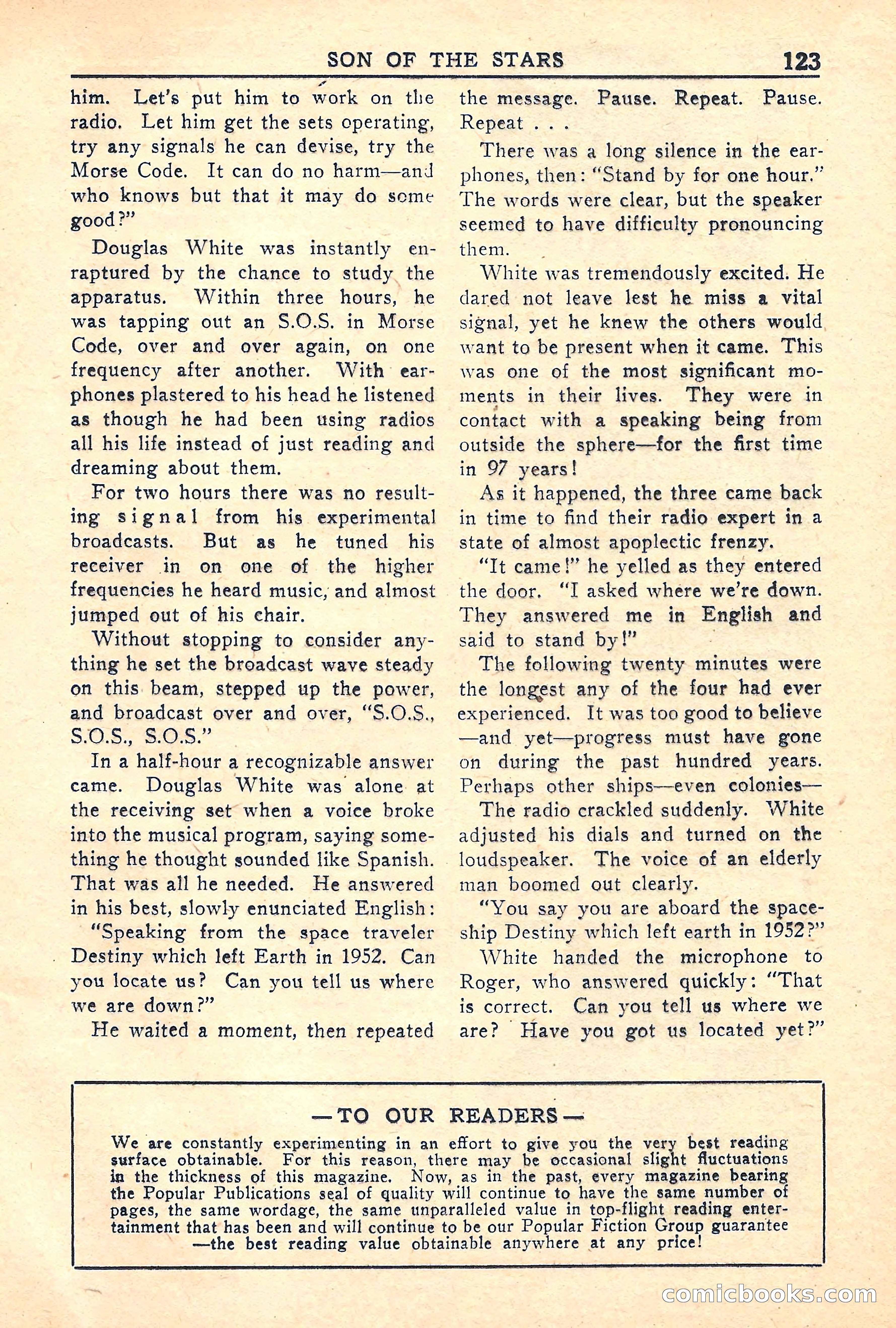 Super Science Stories, Vol. 5, No. 2 — page 123 of 132