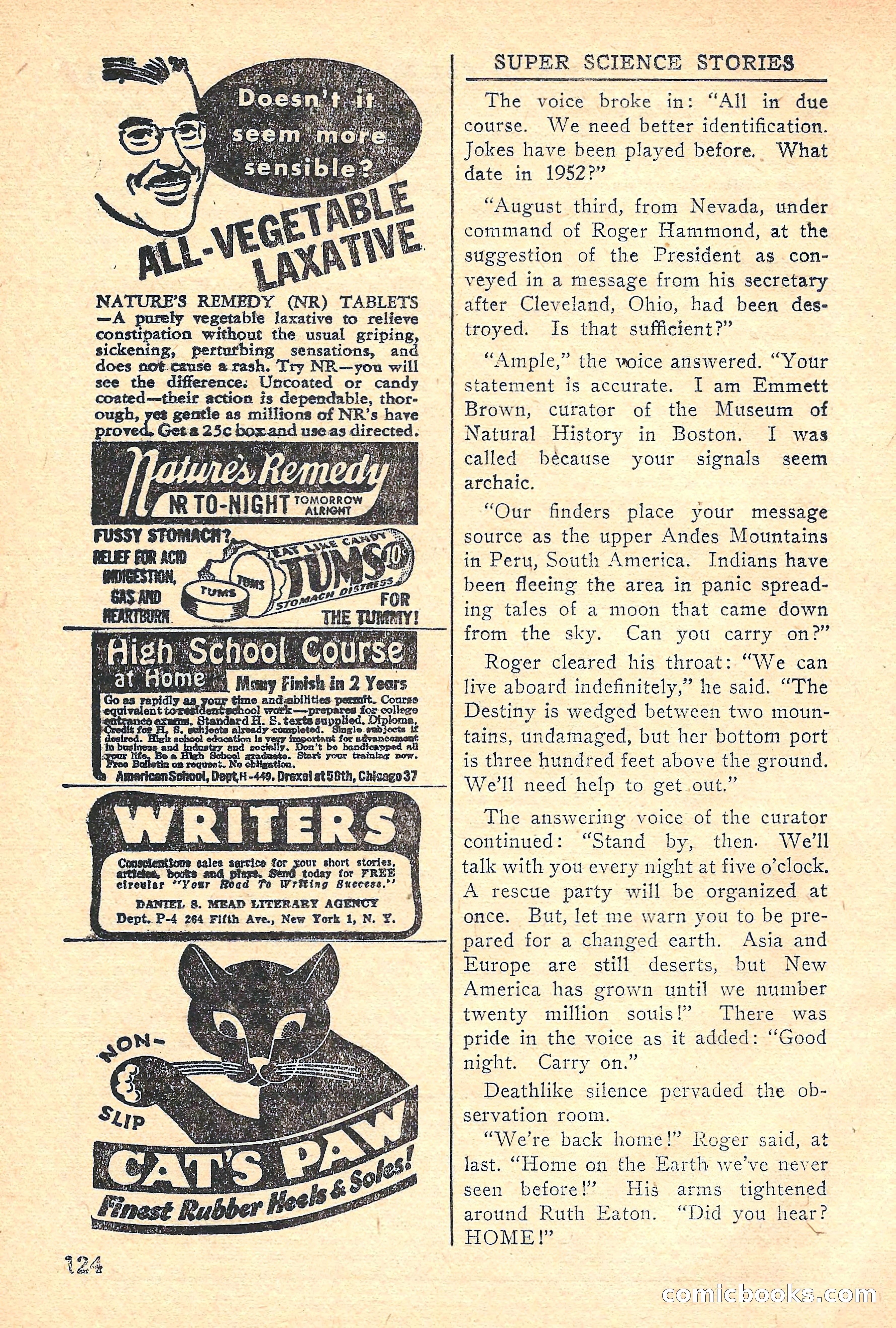 Super Science Stories, Vol. 5, No. 2 — page 124 of 132