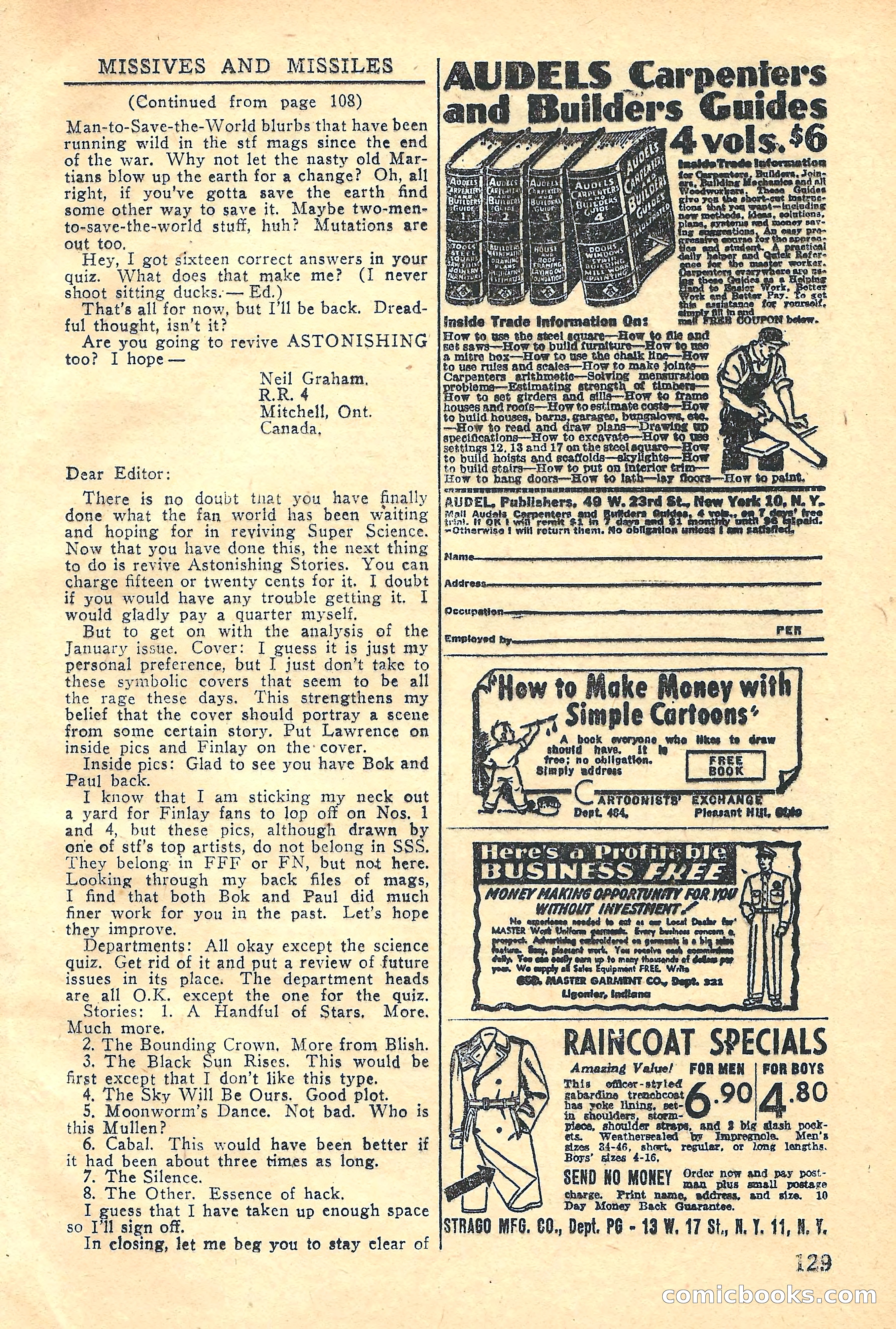 Super Science Stories, Vol. 5, No. 2 — page 129 of 132