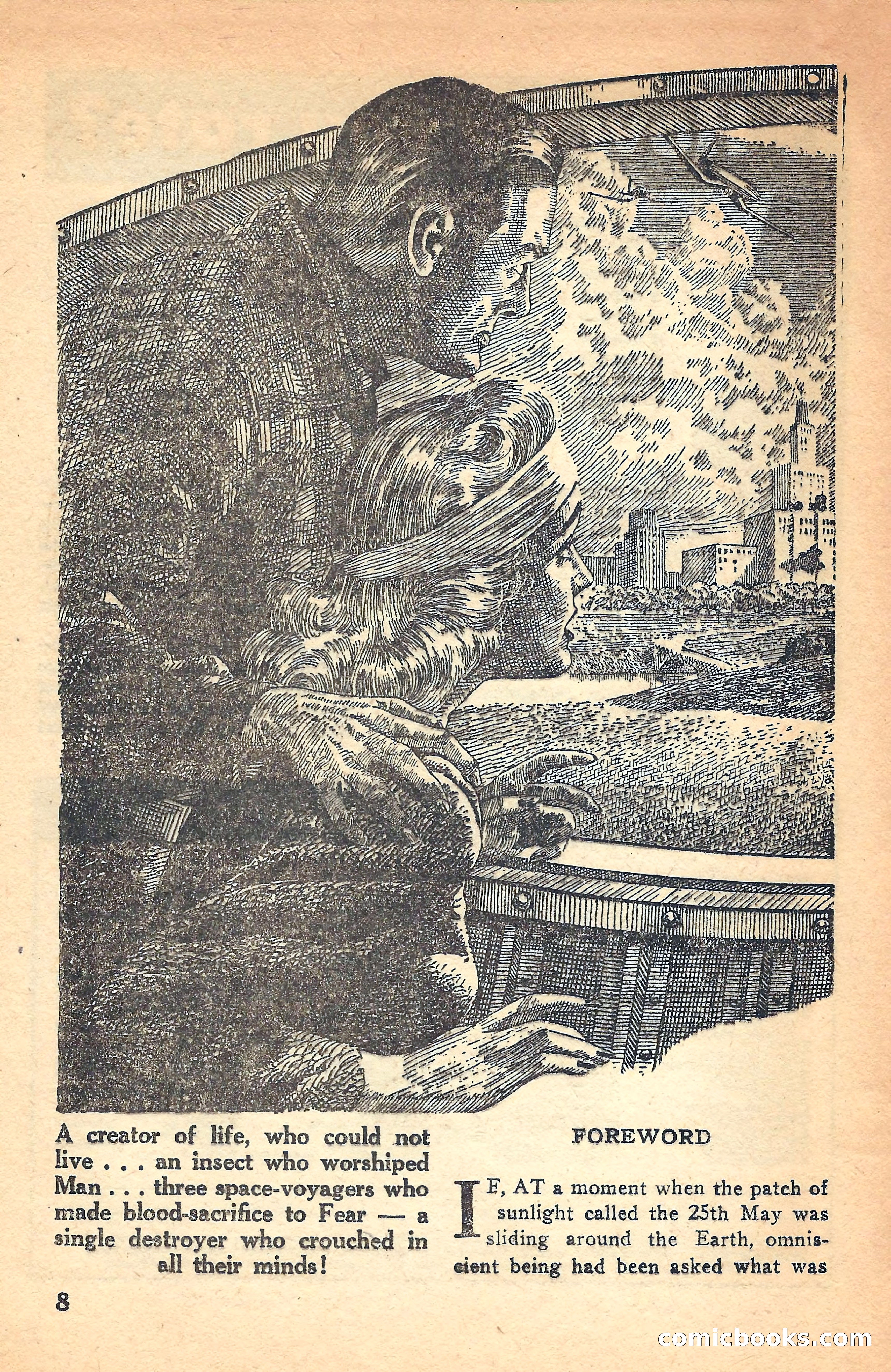 Super Science Stories, July 1949 — page 8 of 132